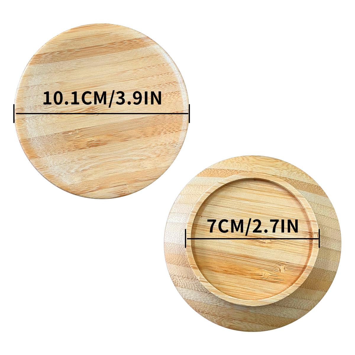 4 Pcs Reusable Bamboo Wine Glass Charcuterie Toppers - Eco-Friendly Coasters & Plates for Wine, Cheese & Charcuterie Boards - Perfect for Parties, Restaurants & Bars Accessories (Ideal for Entertaining, Wine Tasting & Charcuterie Displays)