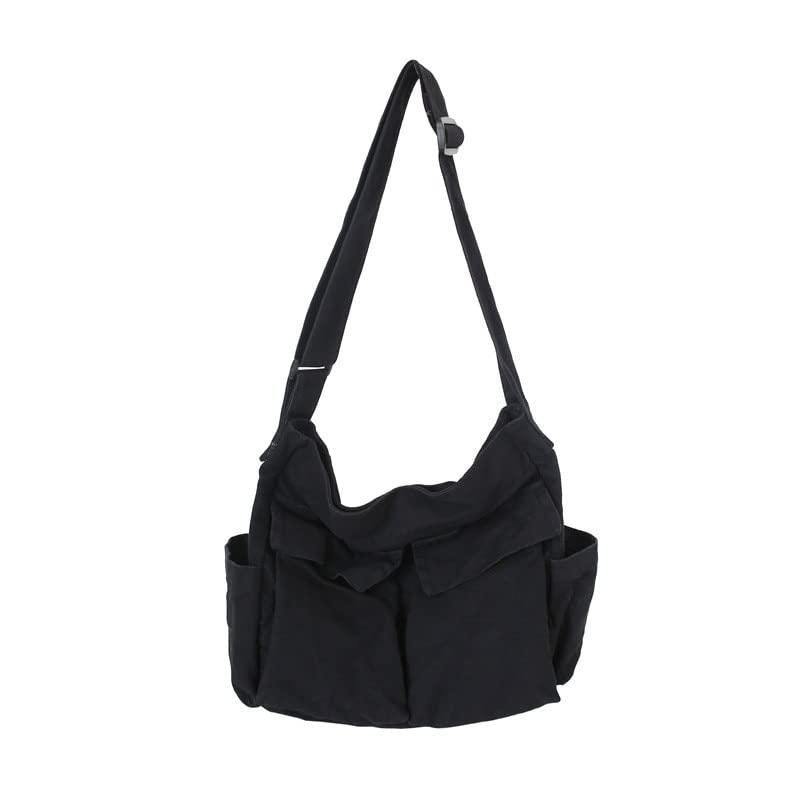 Durable Canvas Messenger Bag for Women & Men - Large Crossbody Shoulder Tote with Multiple Pockets | Perfect for Work, Travel & Everyday Use
