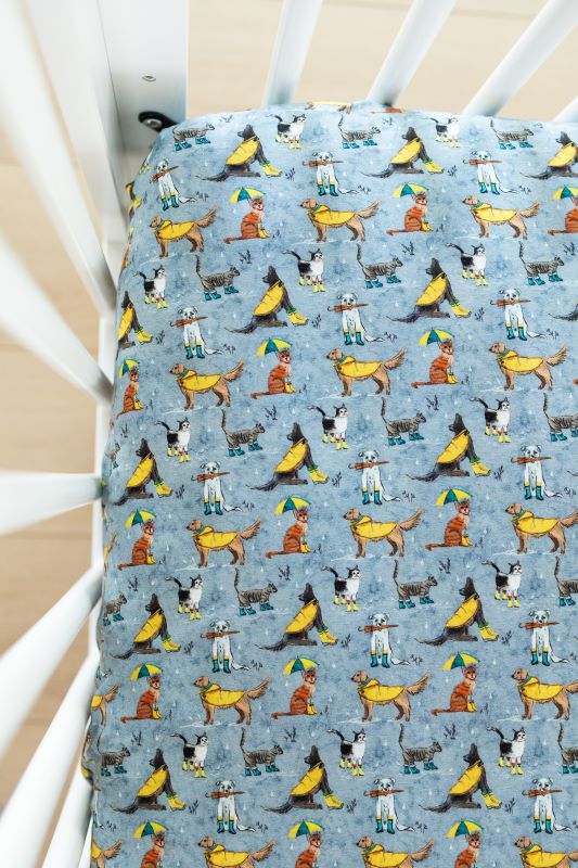 Waterproof Crib Sheet for Baby Bed - Soft & Breathable Nursery Bedding - Perfect for Rainy Days & Playtime