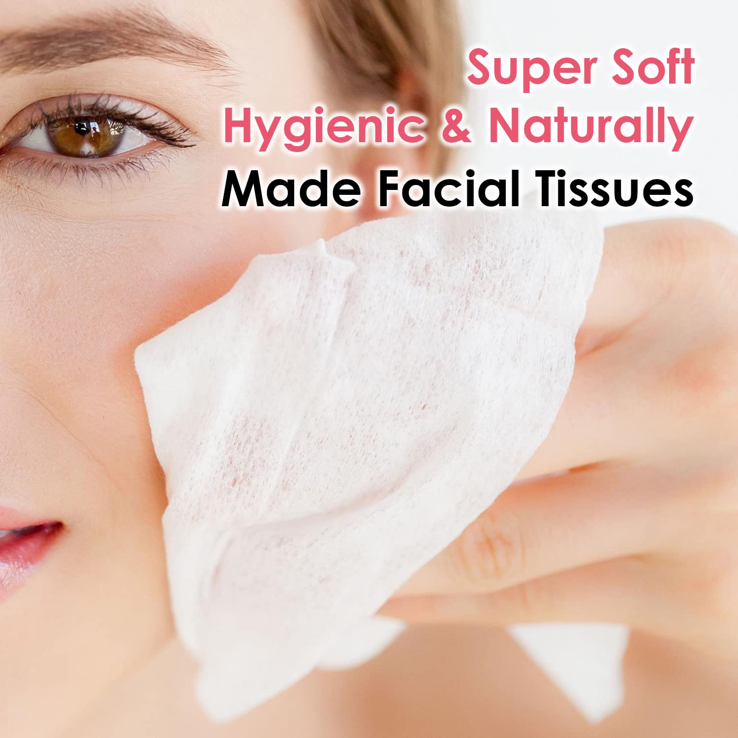 Premium 600-Ply 2-Ply Biodegradable Facial Tissues | Super Soft & Ultra Absorbent Virgin Tree Pulp Paper | 6-Pack (100 Pulls Each) for Home, Office & Travel | Eco-Friendly Face Wipes for Daily Use & Makeup Removal