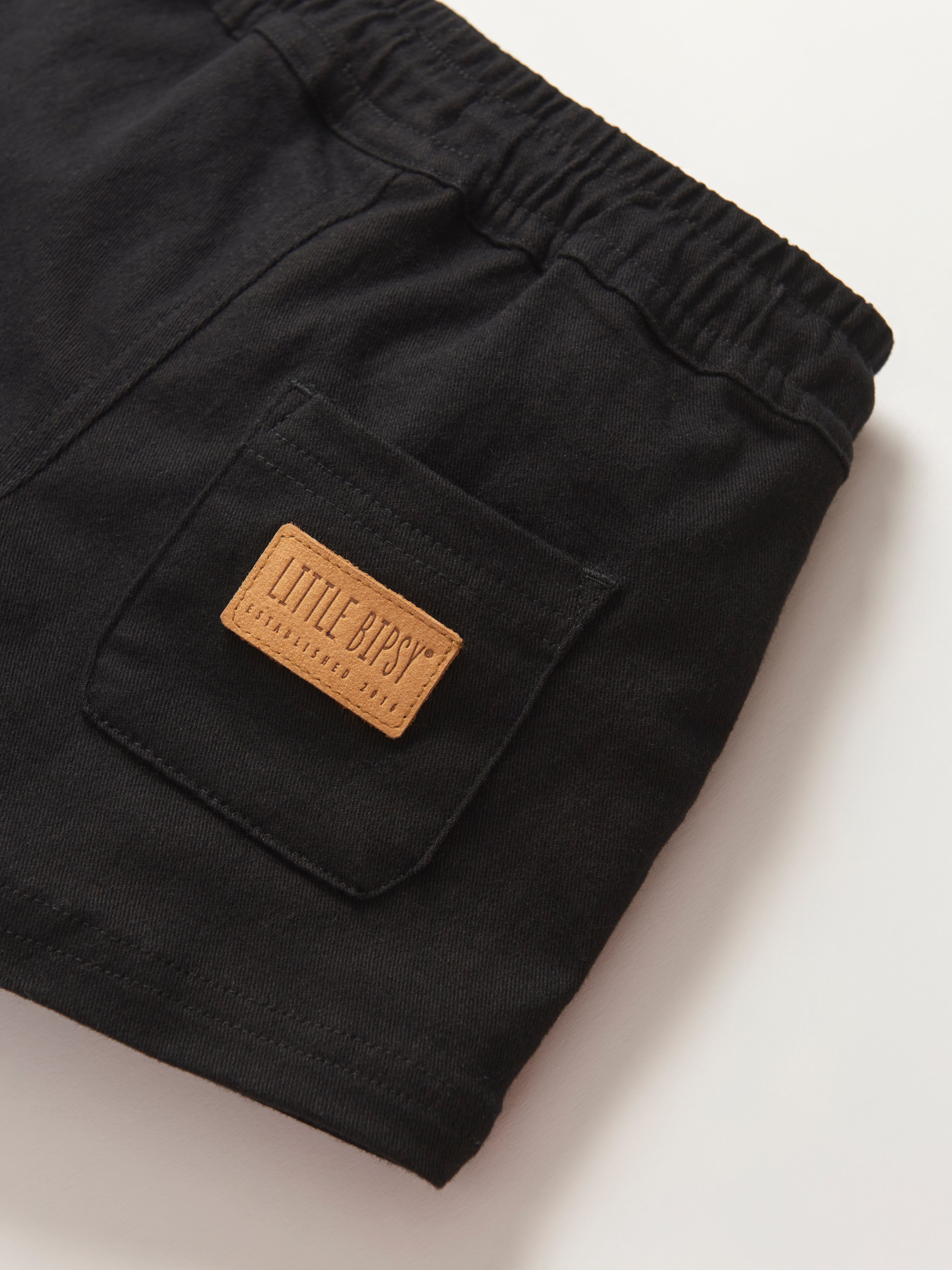 Premium Cotton Twill Shorts for Men - Comfortable Black Casual Shorts | Perfect for Summer, Gym, and Outdoor Activities