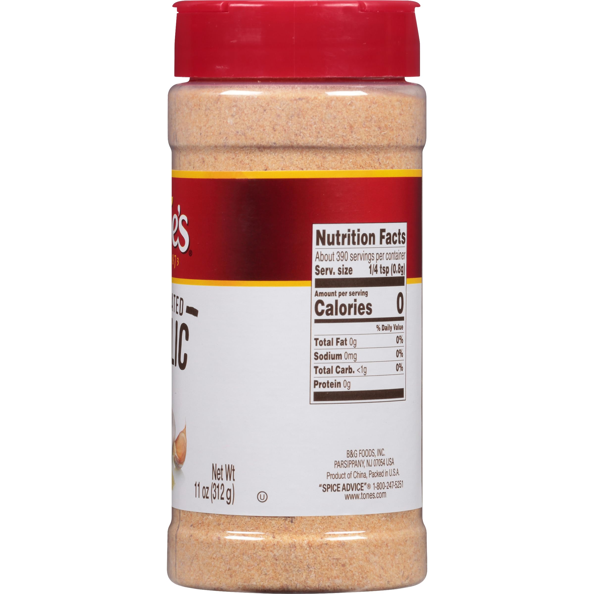 Tones Granulated Garlic 11 Ounce (Pack of 6) | Pure & Natural Garlic Powder for Cooking, Baking & Seasoning | Perfect for Italian Dishes, Soups, Sauces & BBQ