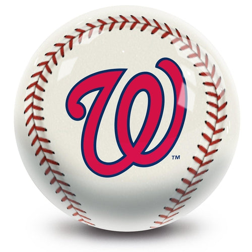MLB Washington Nationals Bowling Ball - Official Licensed Baseball Team Bowling Ball for Fans & Collectors | Perfect for Bowling Leagues, Game Nights & Sports-Themed Parties