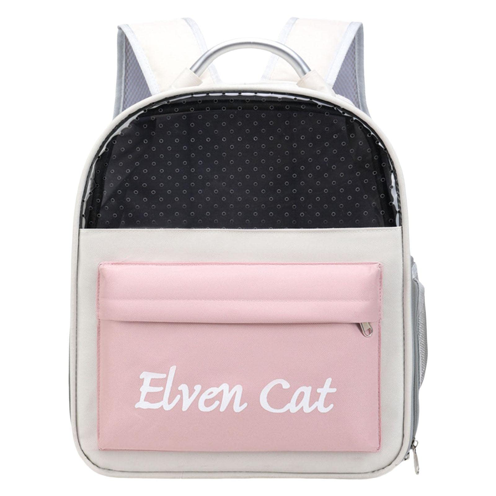 Enakshi Breathable Mesh Handbag for Small Dogs & Pets - Large Ventilated Travel Carrier, Hiking Tote in Pink | Pet Supplies, Dog Carrier for Outdoor Adventures & Daily Walks