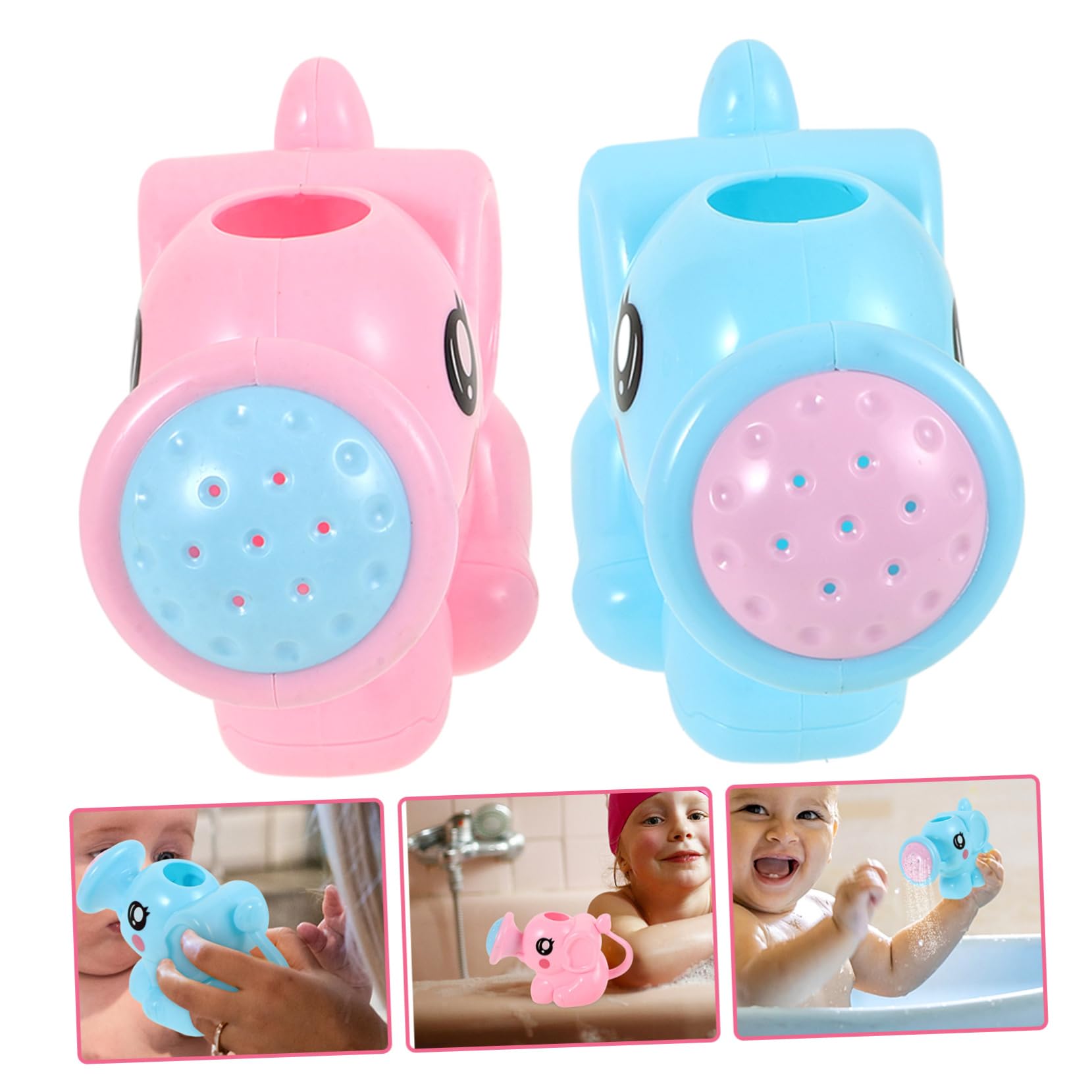 KOMBIUDA 2-Pack Bathtub Toys for Kids - Fun Bath Time Sprinkler & Water Play Toys for Toddlers, BPA-Free PP Material - Perfect for Baby Bath Time, Pool Parties & Outdoor Water Activities