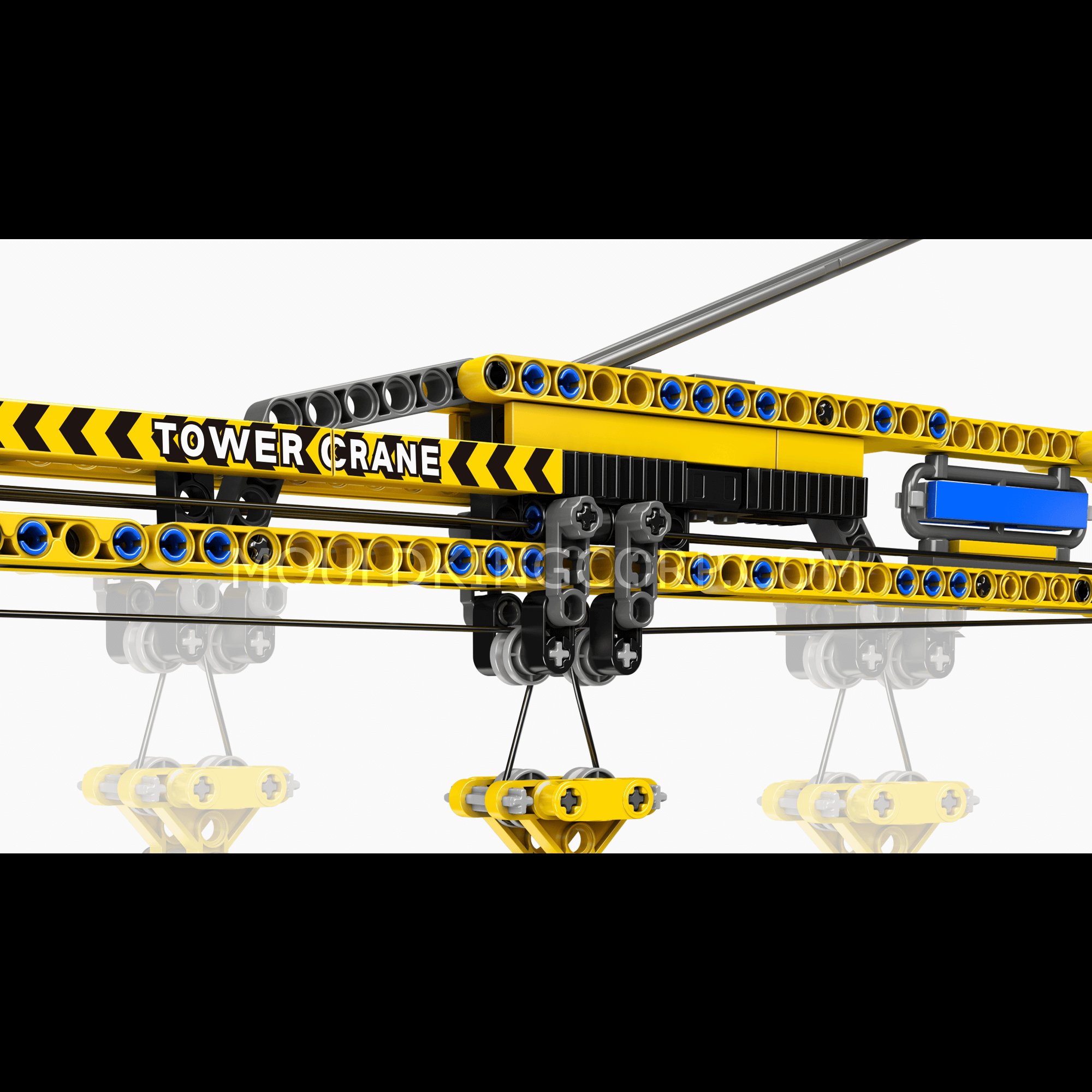 Mould King 17059 Crawler Tower Crane Building Set - 1,731 Piece Construction Toy for Adults & Kids | STEM Educational Building Blocks | Perfect for Engineering Enthusiasts & Creative Play
