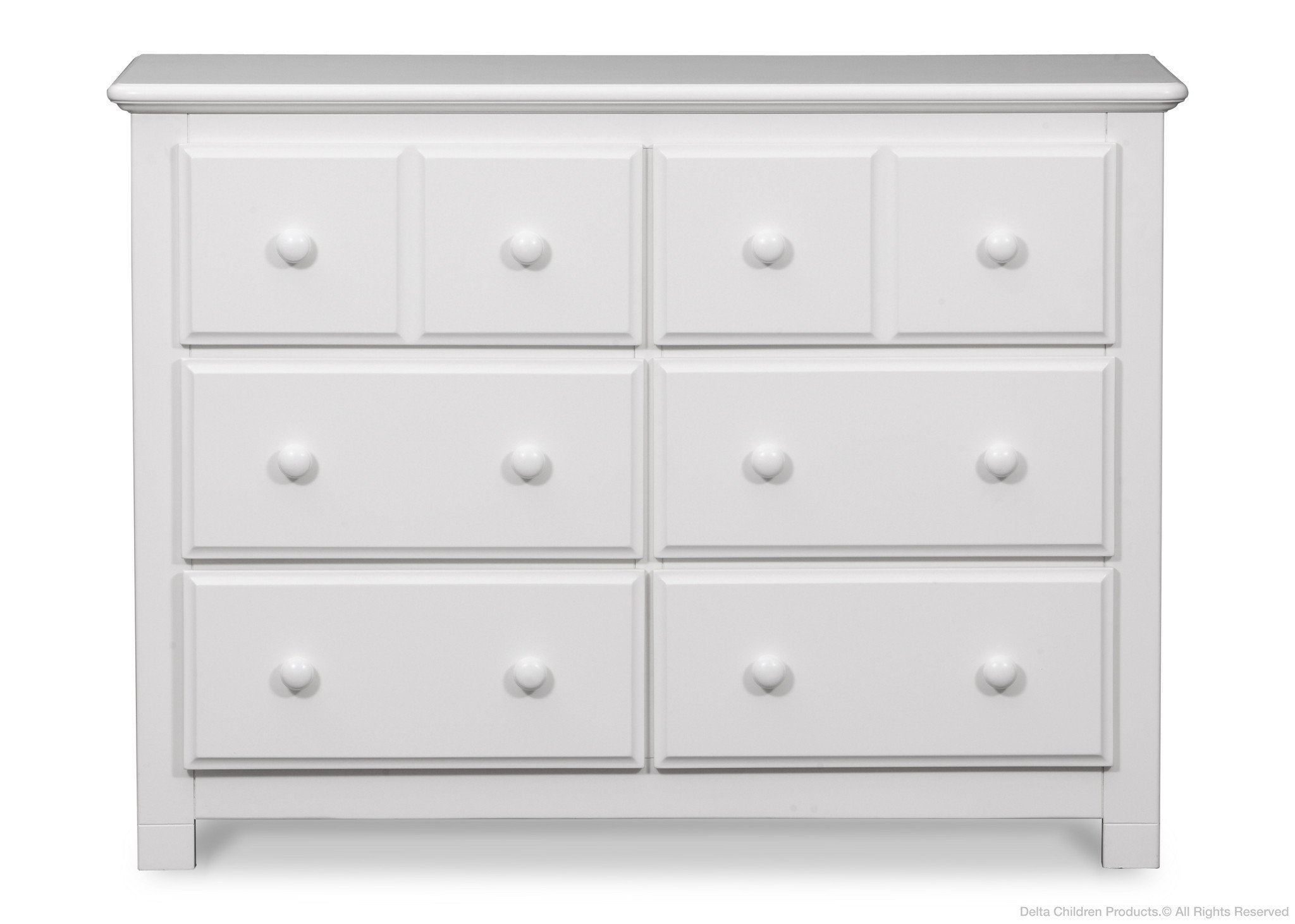 Chalet 6 Drawer Dresser - Solid Wood Bedroom Chest of Drawers for Clothes Storage | Perfect for Master Bedroom, Guest Room & Dorm Organization