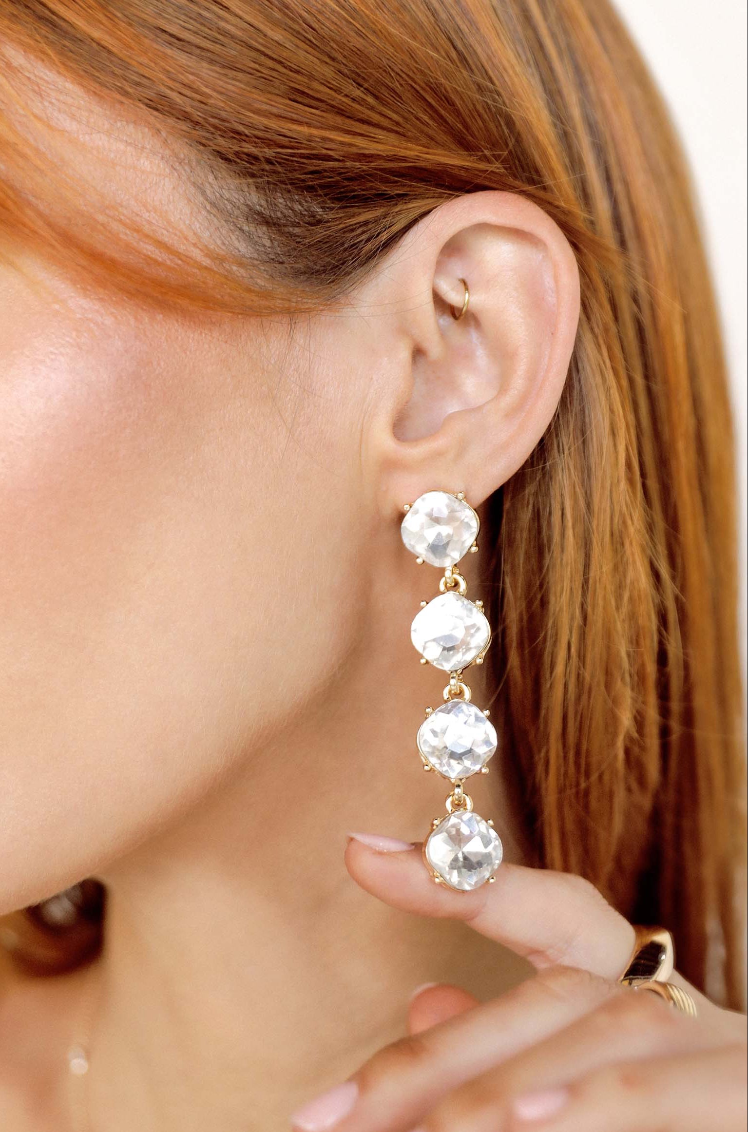 Four the Money Earrings - Stylish Gold Plated Hoop Earrings for Women | Perfect for Parties, Weddings & Everyday Wear