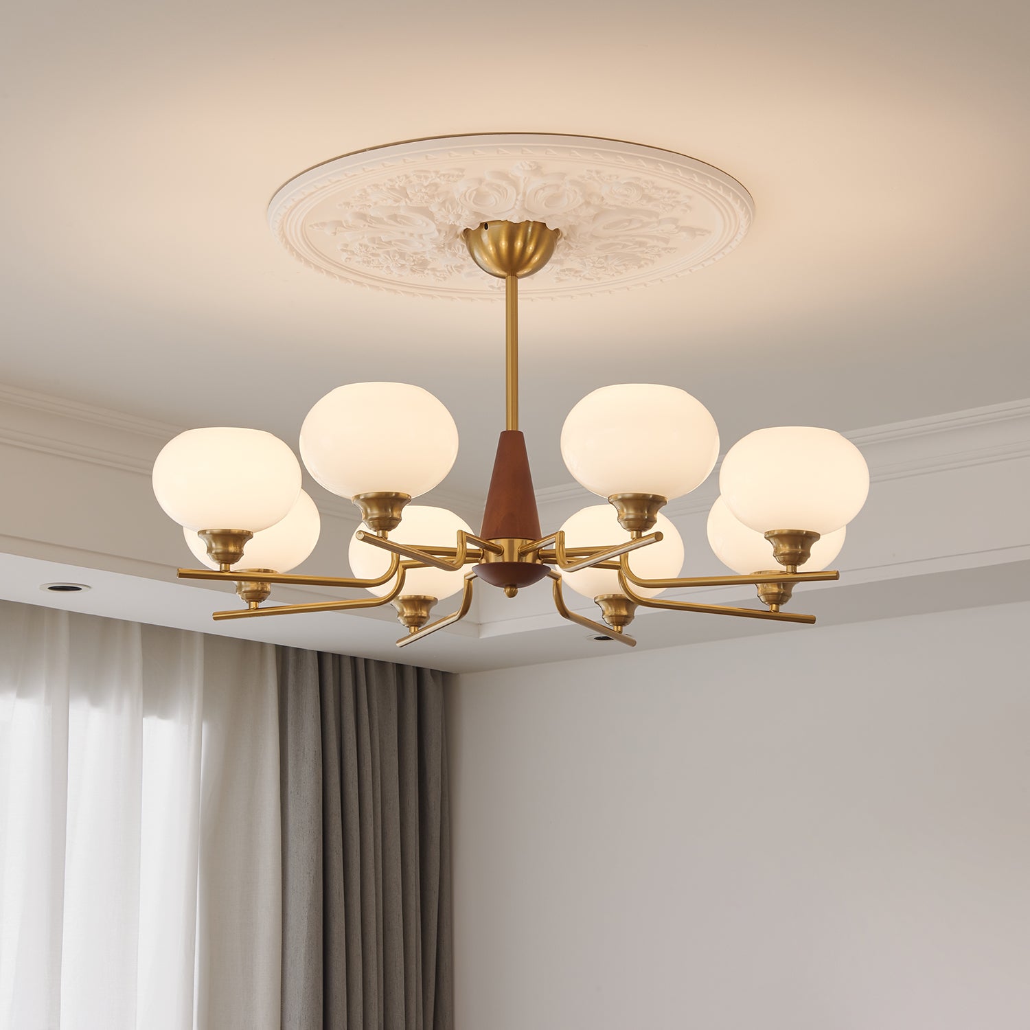 Walnut color & Gold