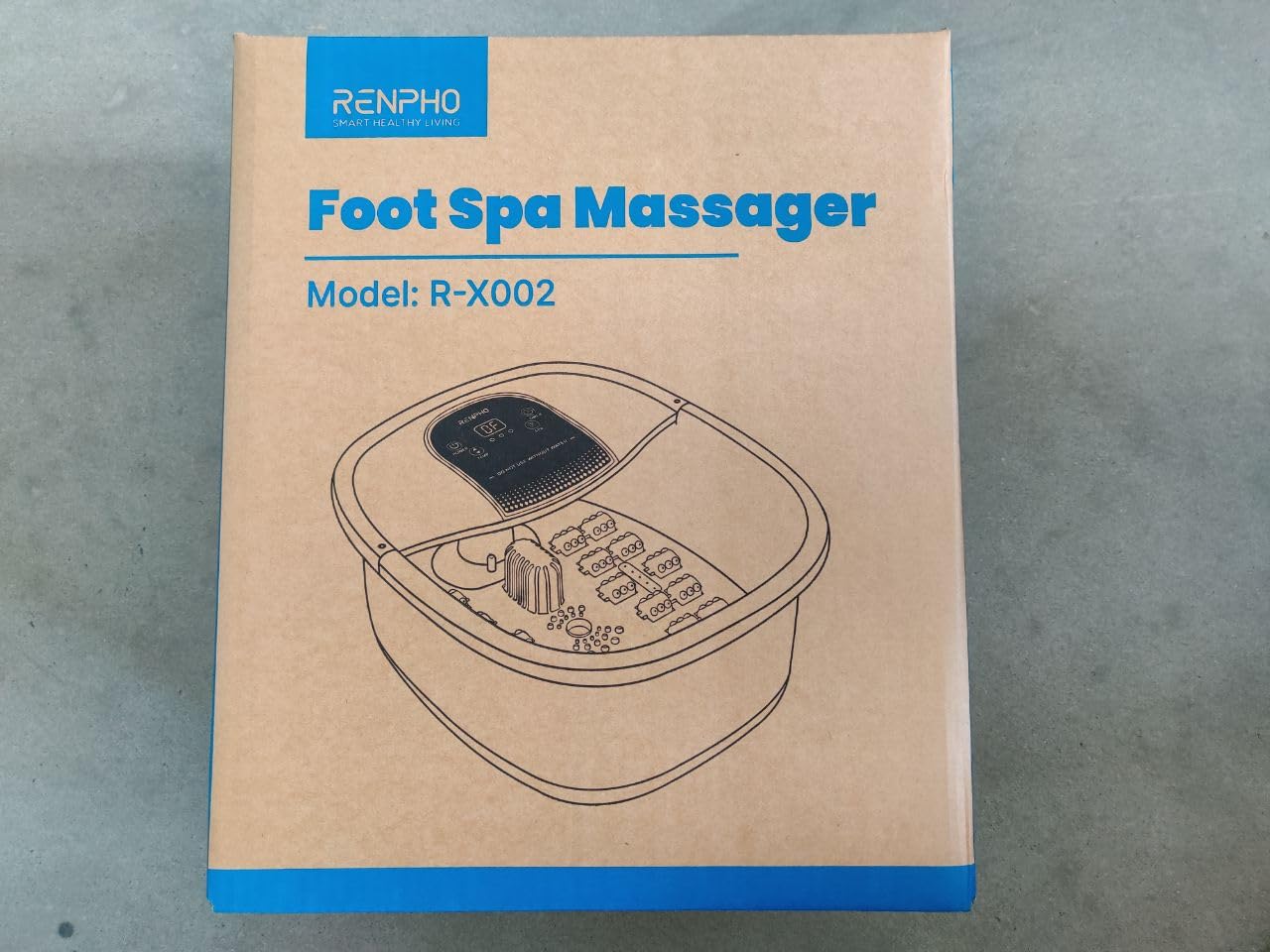 RENPHO Electric Foot Spa Massager with Heat, Shiatsu Rollers, Vibration & Bubbles - GFCI Protected Pedicure Foot Bath with Temperature Control & 22 Removable Massage Nodes - Perfect for Relaxation, Home Spa & Foot Care Therapy