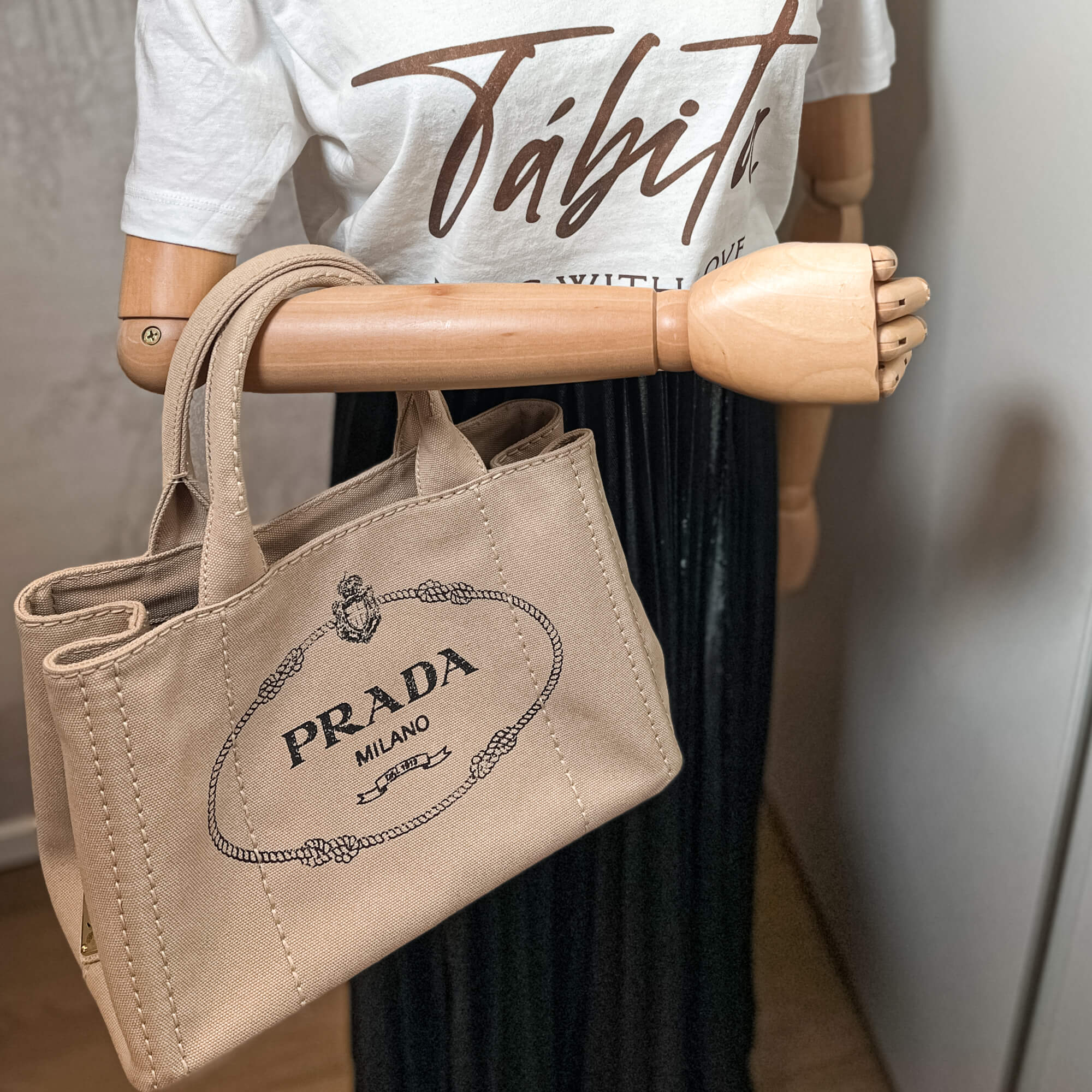 2-Way Canvas Tote Bag Beige - Reversible Eco-Friendly Shopper for Women & Men - Perfect for Groceries, Beach, Work & Travel