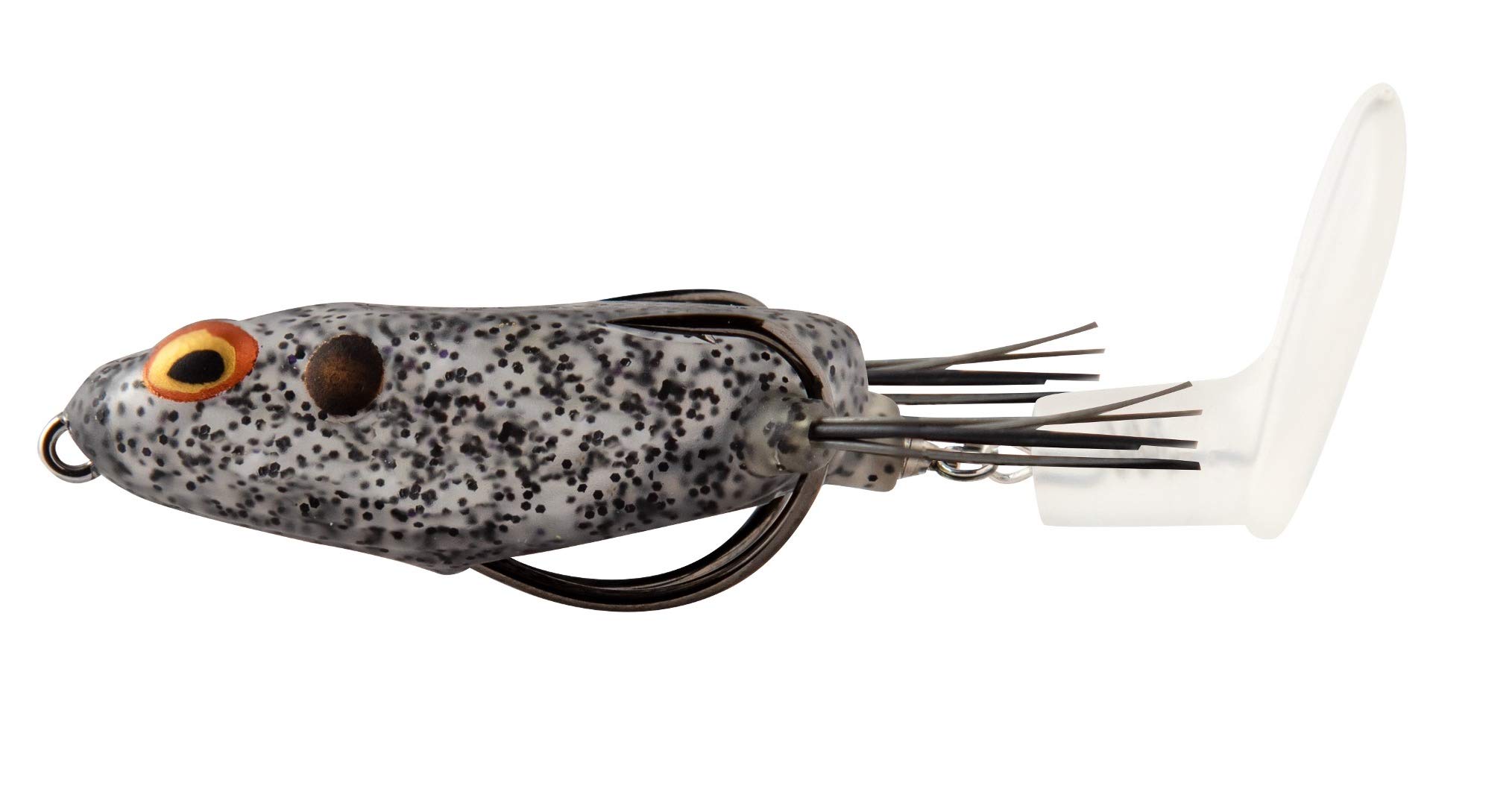 Booyah Toad Runner Jr Topwater Bass Fishing Lure - Weedless Hollow Body Frog Bait with Sharp Hooks for Freshwater & Pond Fishing
