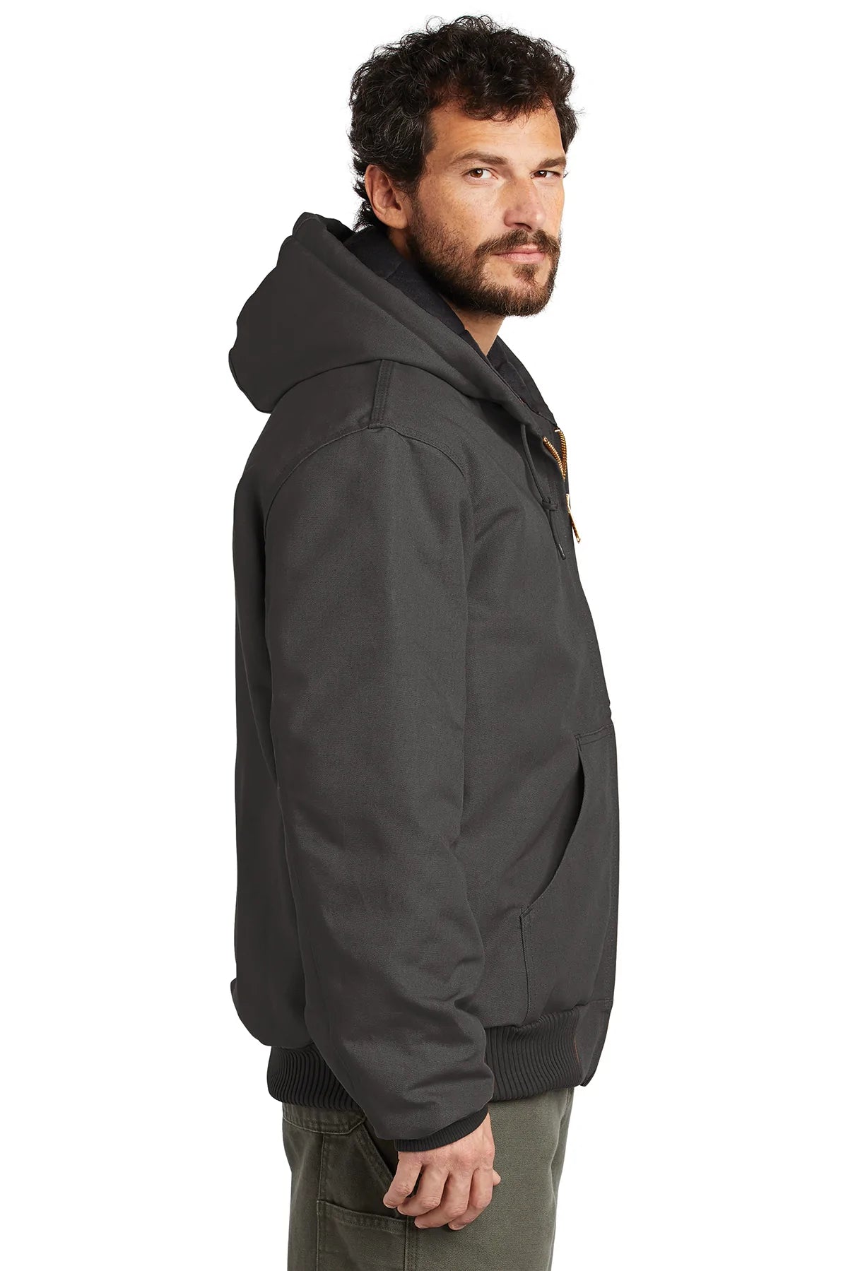 Carhartt Flannel Lined Duck Custom Jackets for Men - Durable Workwear with Warm Fleece Lining - Ideal for Construction, Outdoor Jobs & Winter Activities