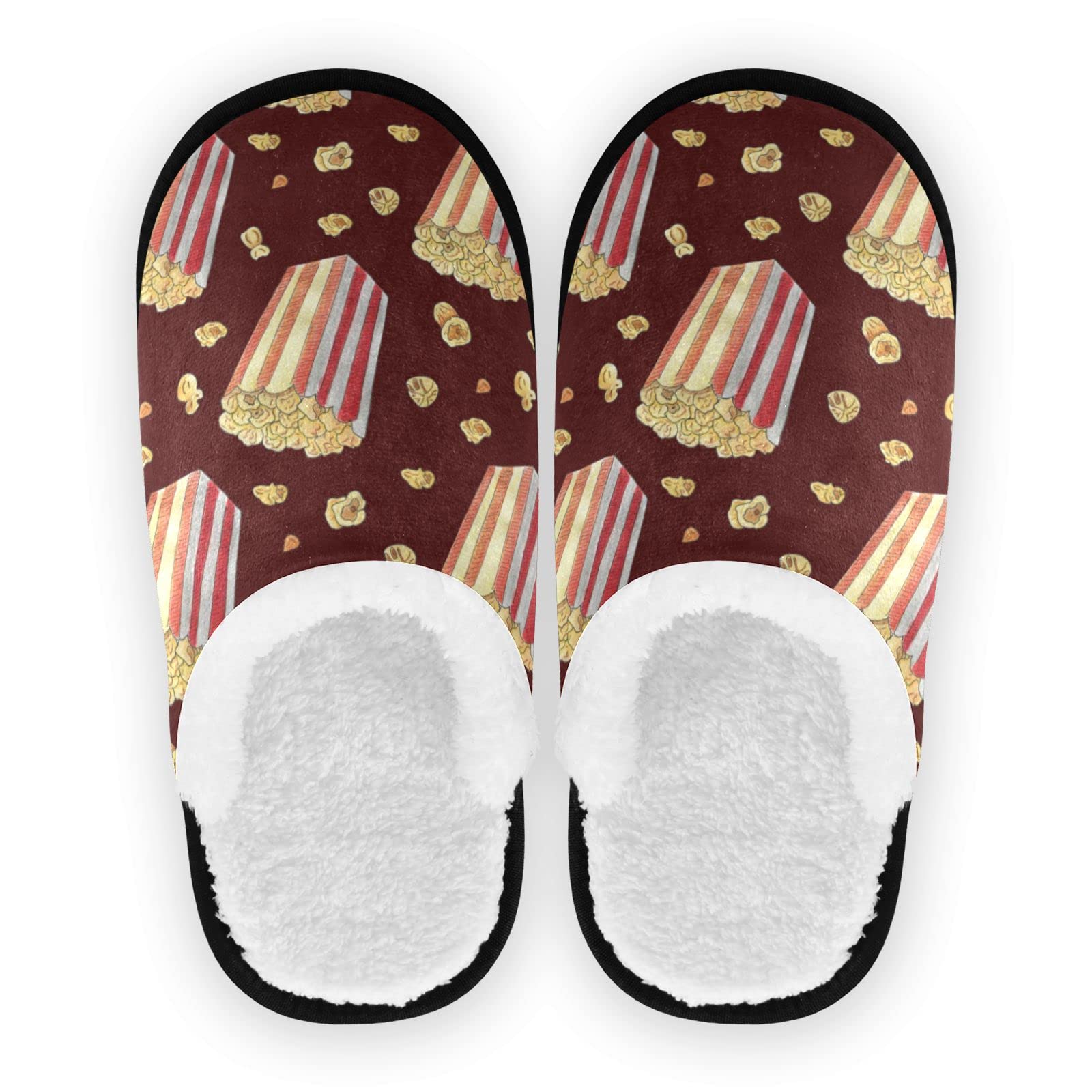 Vozoza Memory Foam Slippers for Women & Men - Non-Slip Indoor/Outdoor House Shoes with Popcorn Design - Perfect for Home, Travel & Spa Relaxation