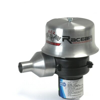 PCI Race Air 105CFM Single Helmet Fresh Air System with Short Filter & Aluminum Cover - Motorsports, Welding, Industrial Safety Gear for Racing, Construction & DIY Projects