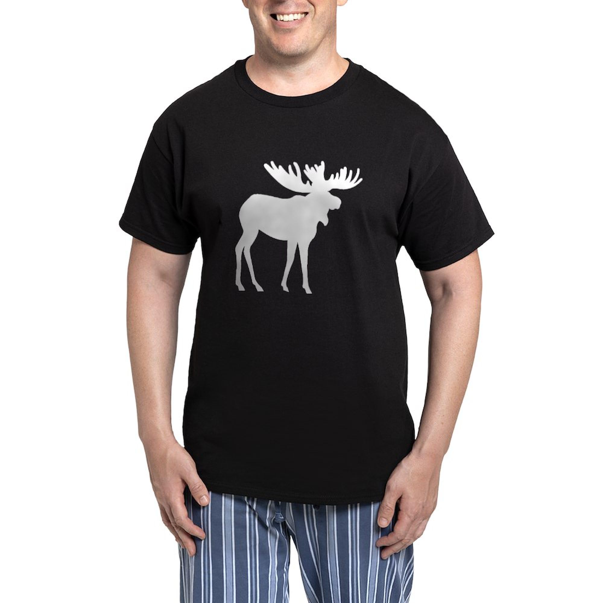 **Moose Silhouette Pajama Set for Men - Comfortable Sleepwear & Lounge Pajamas - Perfect for Relaxing at Home, Lounging, or Gifts**