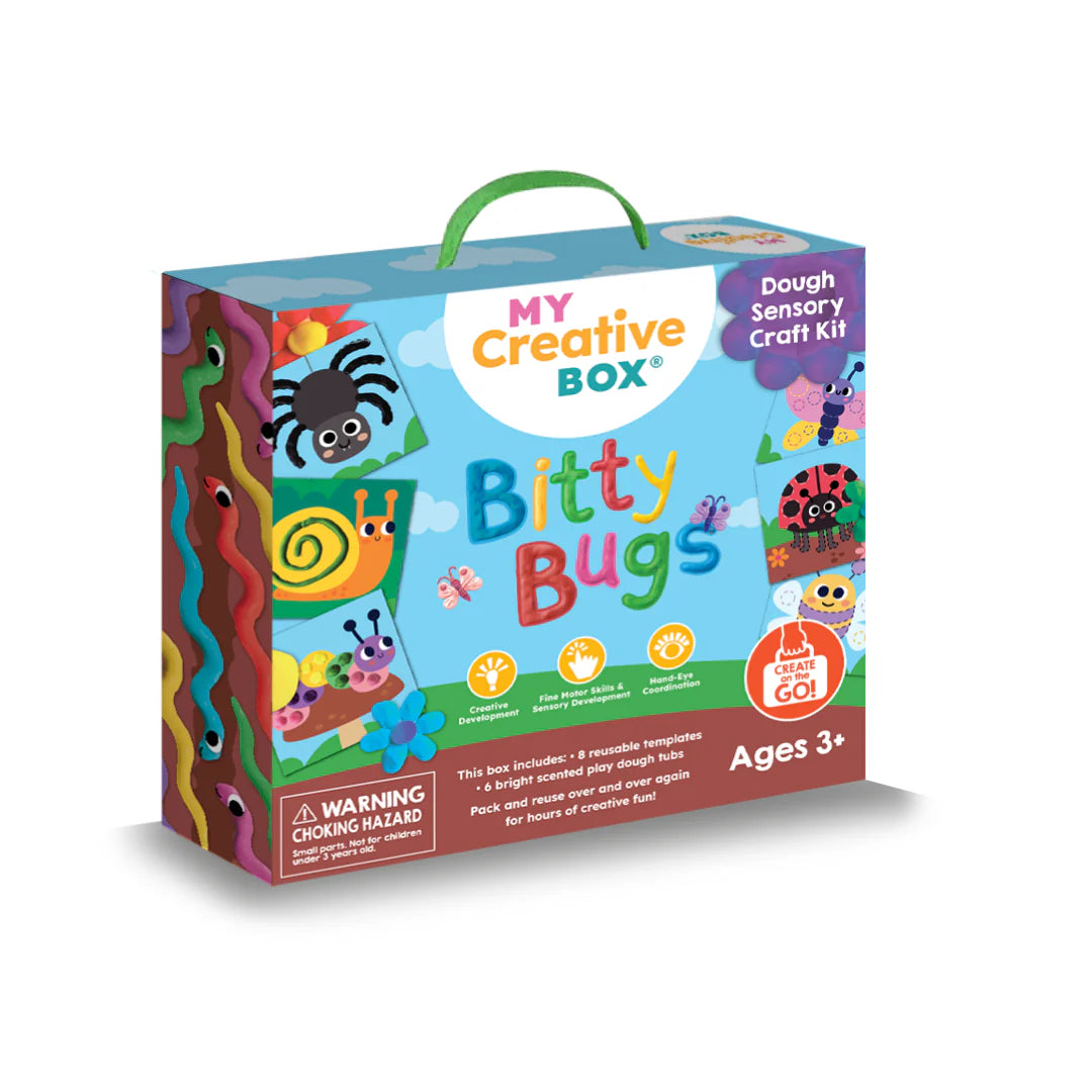 Bitty Bugs Play Dough Sensory Kit for Kids - DIY Craft Activity for Fine Motor Skills & Creativity - Perfect for Preschool Learning & Sensory Play at Home