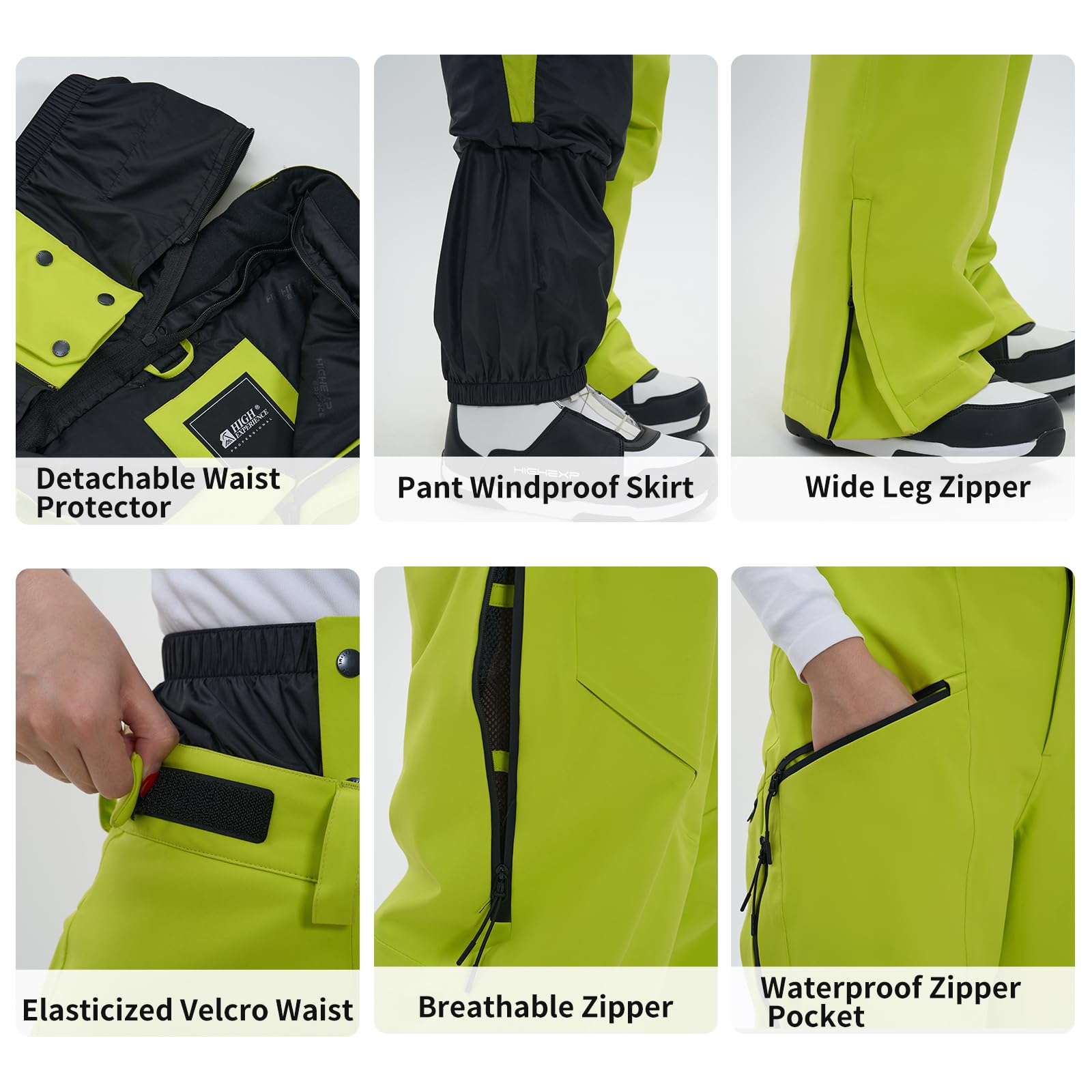 **Waterproof Insulated Ski & Snowboard Pants for Men & Women - Windproof Winter Hiking Pants with Warm Tech - Perfect for Skiing, Snowboarding & Outdoor Adventures**