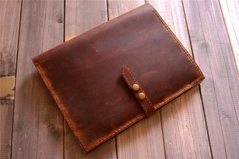 Premium Custom Leather iPad Case with Pencil Holder - Durable Protective Cover for iPad Pro/Air/Mini - Perfect for Work, Travel & School