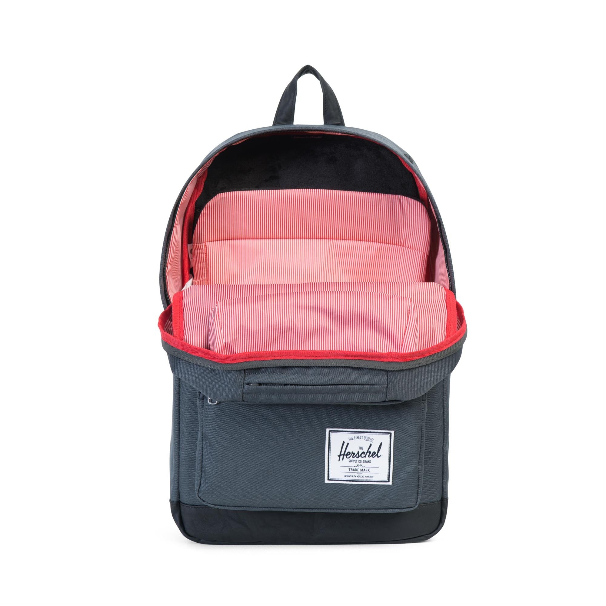 Herschel Pop Quiz Backpack - Dark Shadow/Black - Stylish Laptop Backpack for School, College & Travel - Durable & Water-Resistant