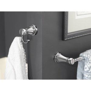 Moen YB8424ORB Weymouth 24-Inch Single Towel Bar in Oil Rubbed Bronze - Perfect for Bathroom, Spa & Home Decor