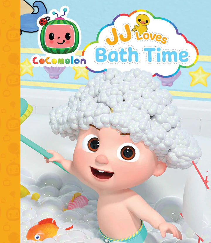 Cocomelon JJ Loves Bath Time Baby Toy - Interactive Bath Book for Toddlers 1-3 Years - Waterproof Storybook for Bathtub Playtime & Early Learning