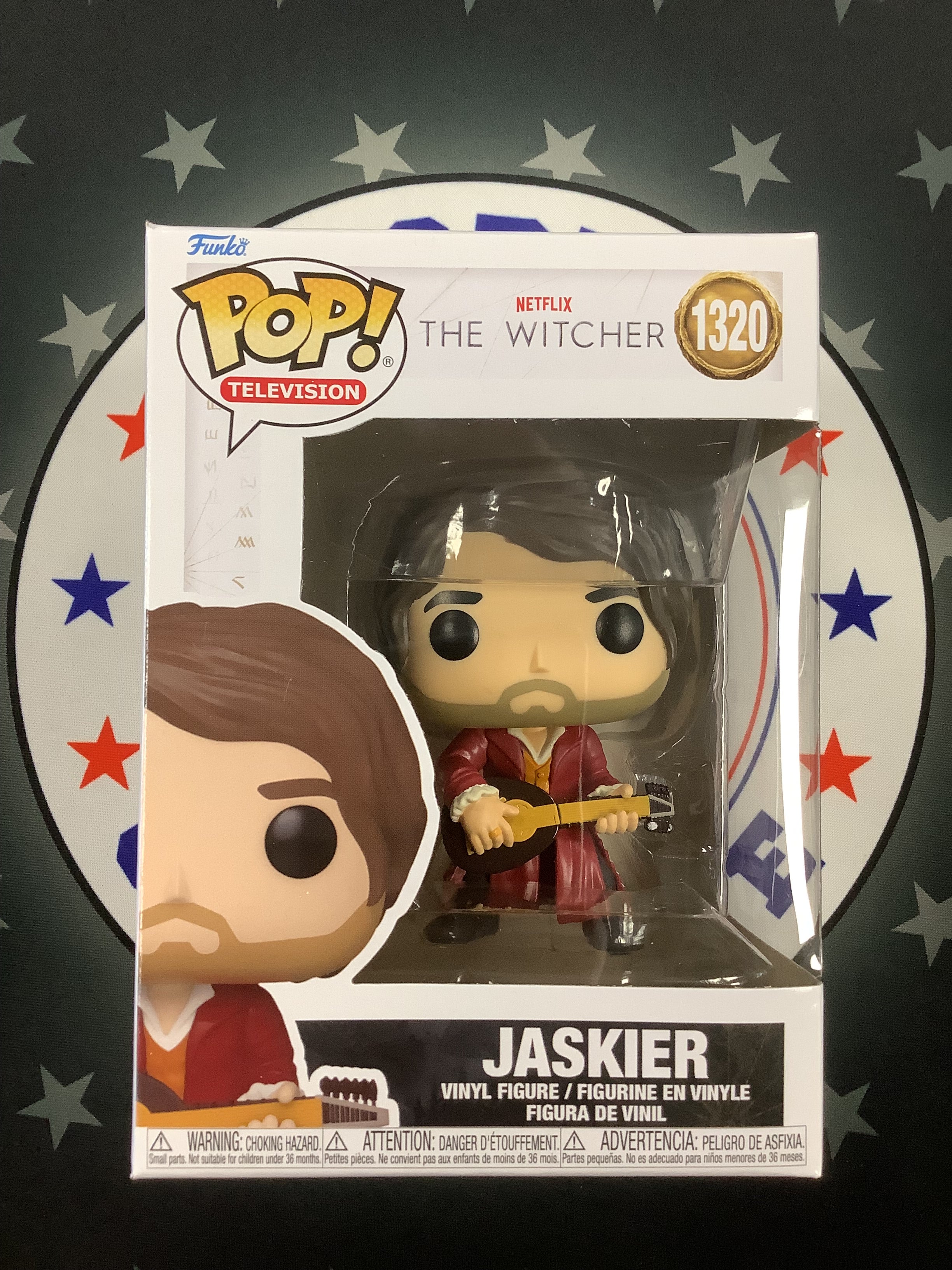 Jaskier Funko Pop Television The Witcher 1320 Collectible Vinyl Figure with Protector Case - Perfect for Fans, Gift Giving, and Display