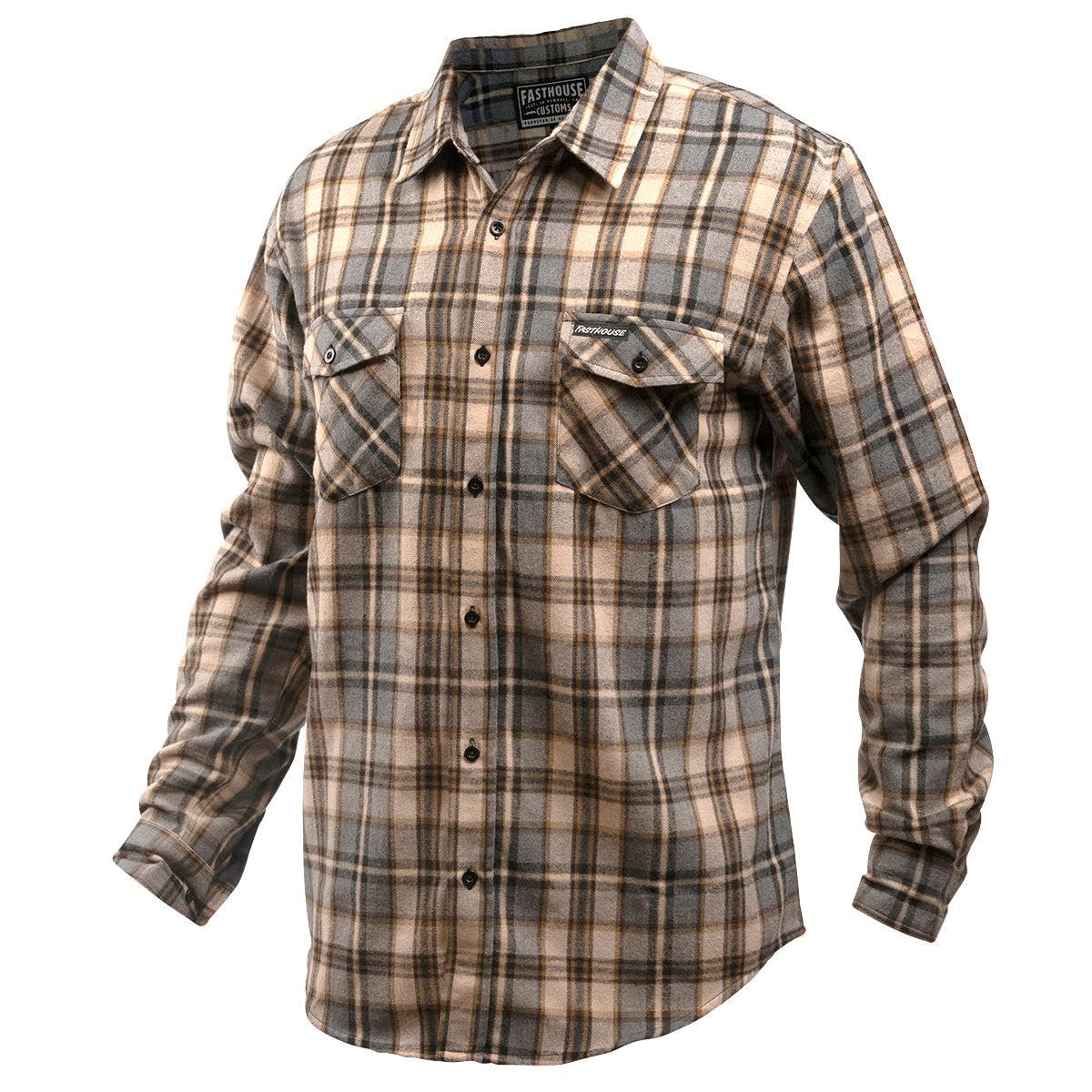 FASTHOUSE Saturday Night Special Flannel Shirt - Soft Plaid Button-Down for Men & Women - Cozy Fall & Winter Wear for Camping, Bonfires & Outdoor Adventures