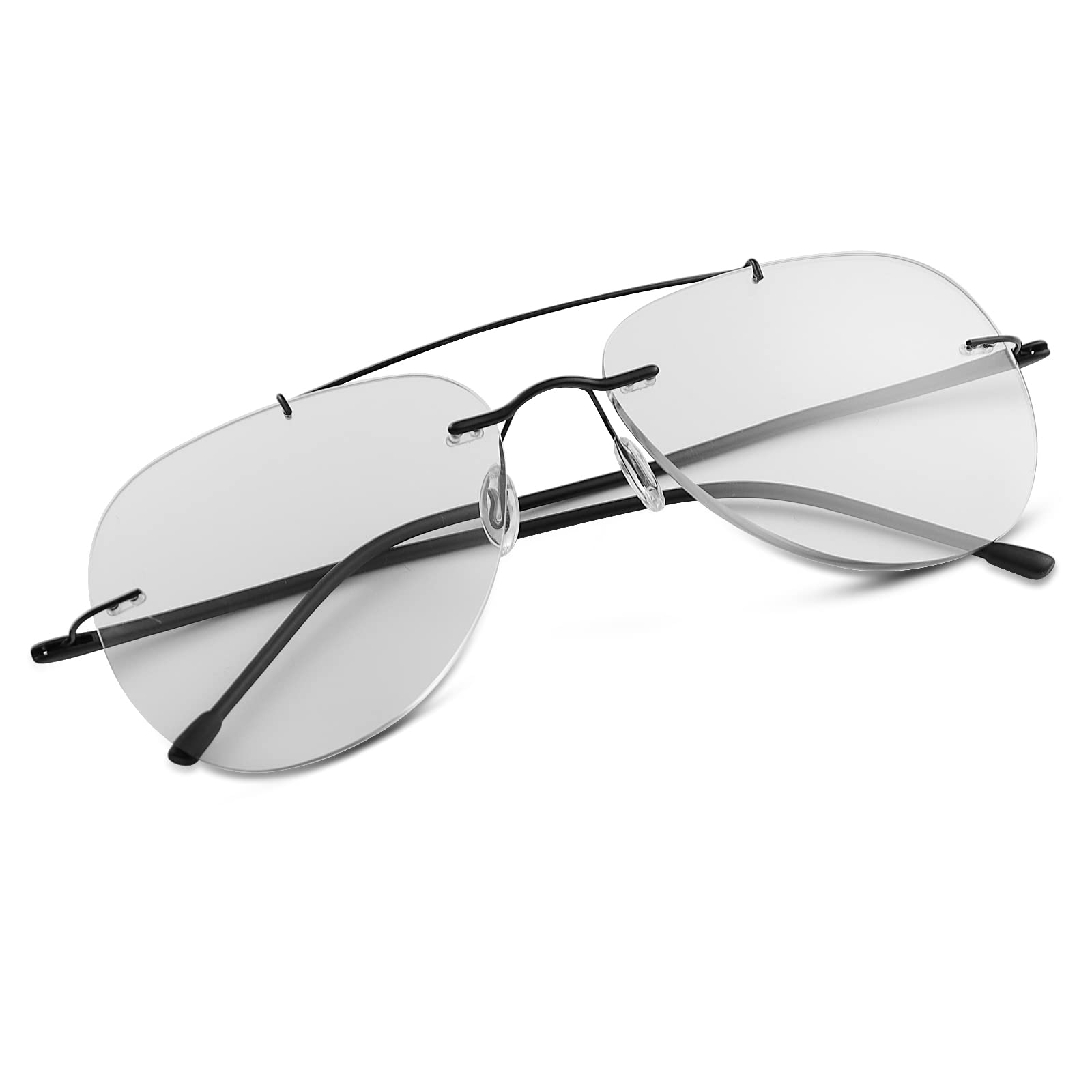 Photochromic Progressive Multifocal Reading Glasses with UV400 Protection & Blue Light Blocking - Transition Lenses for Computer Use, Outdoor Reading, and Sun Protection