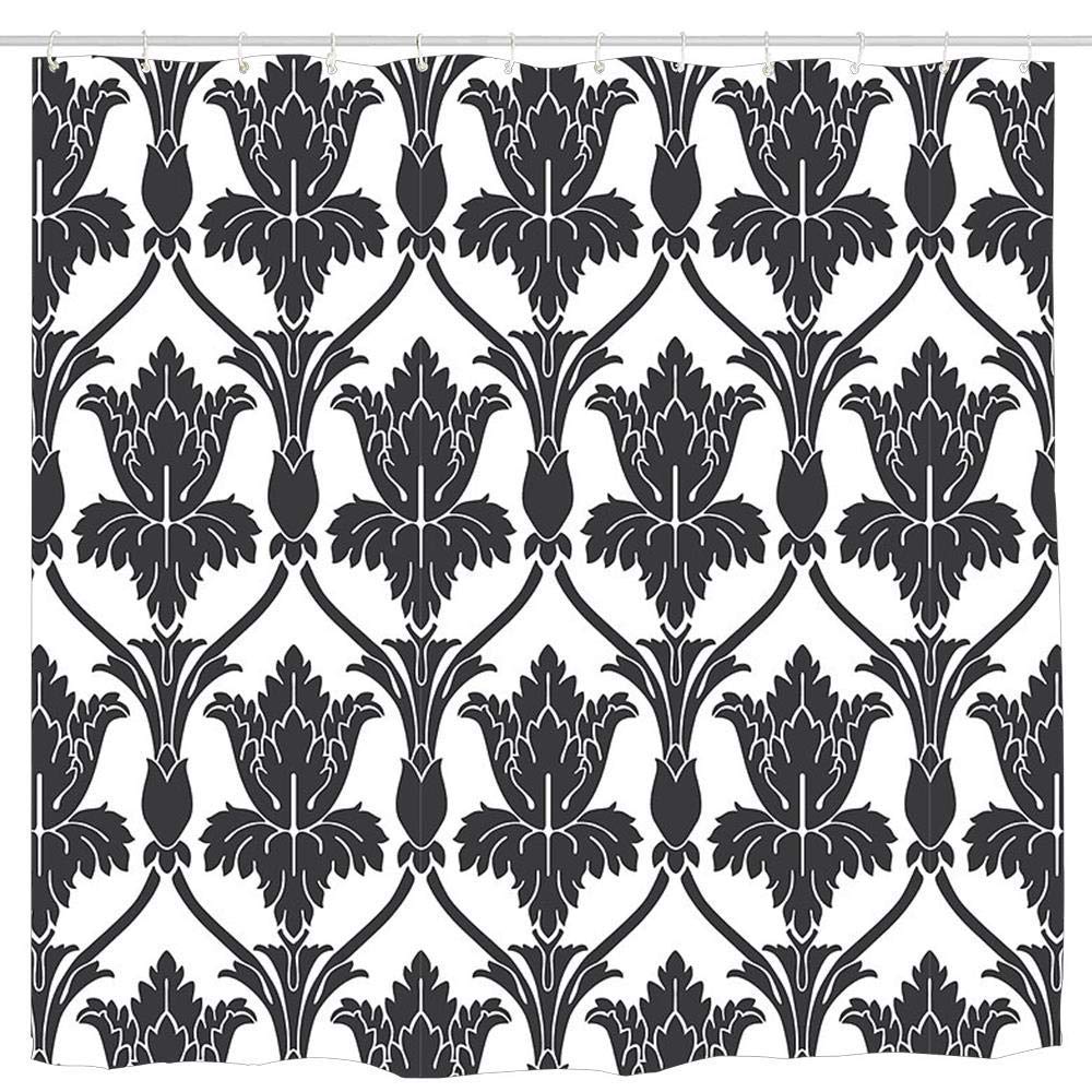 Sherlock Holmes Themed Wallpaper Pattern Shower Curtain - 72x72 Inch Artistic Bathroom Decor with Hooks, Vintage Detective Style Fabric for Bath & Shower - Perfect for Mystery Lovers' Home, Gift & Themed Bathroom Design