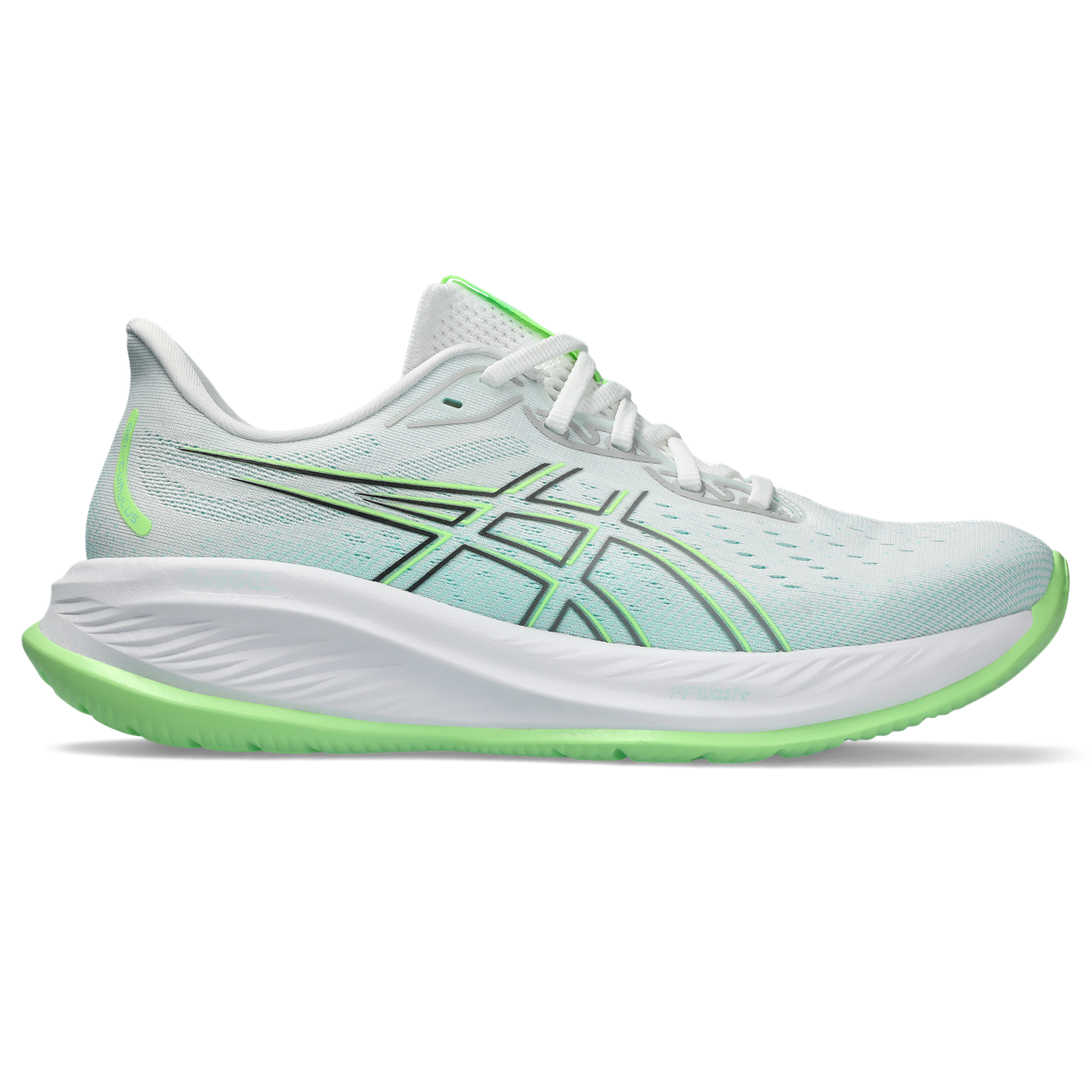 ASICS Men's Cumulus 26 Running Shoes - White/Sheet Rock - Lightweight Cushioned Sneakers for Jogging, Gym Workouts & Everyday Wear