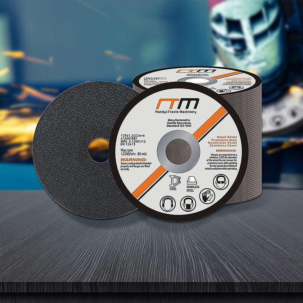 125mm 5-Inch Cutting Disc Wheel for Angle Grinder - 50 Pack | High-Speed Metal & Stainless Steel Cutting | Perfect for DIY Projects, Construction & Metalworking