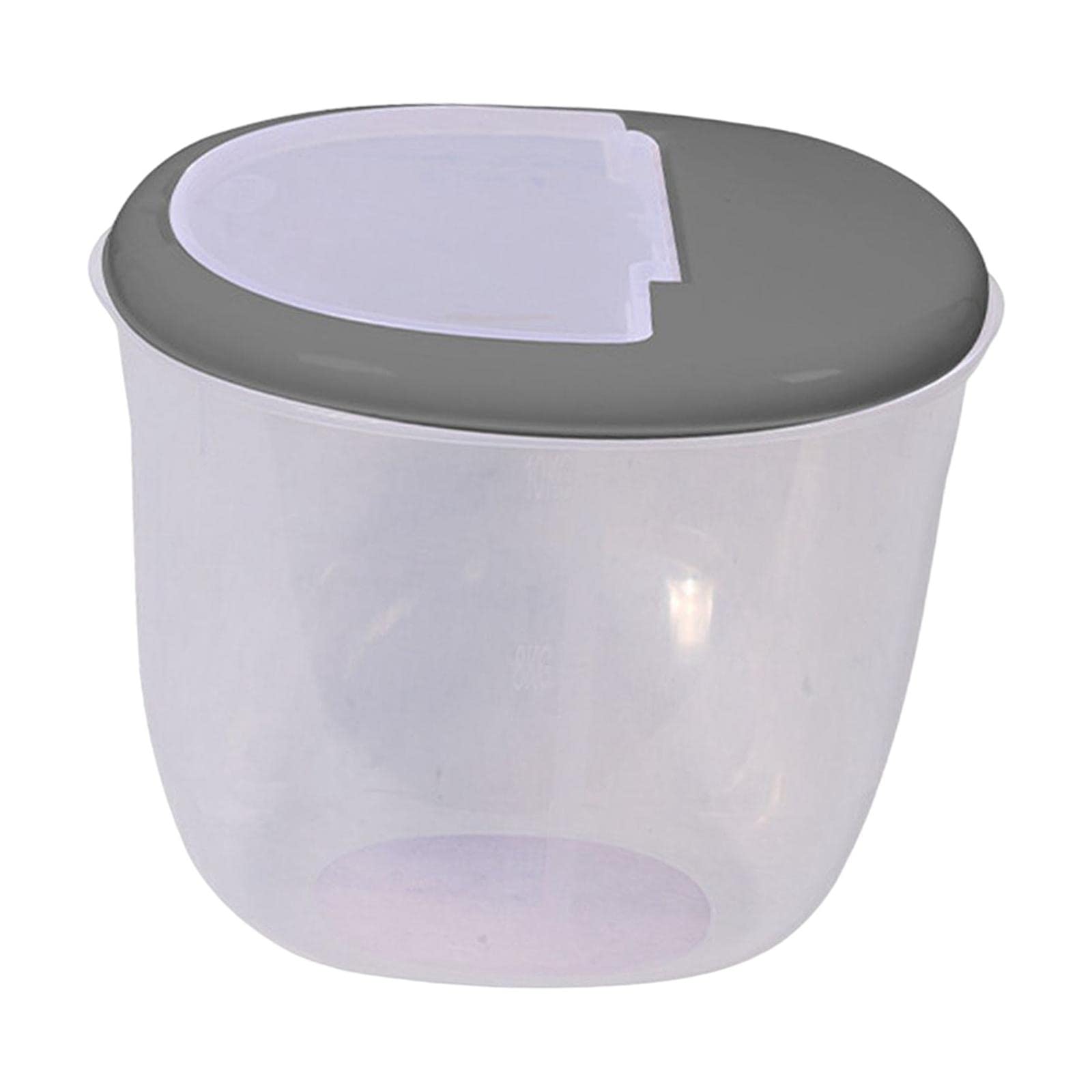 Enakshi® Large Pet Food Storage Container with Lid - 50LBS Capacity Airtight Dog & Cat Food Bin for Dry Food, Baking Supplies & Rice - Gray | Perfect for Kitchen, Pantry & Pet Feeding Areas | Dishwasher Safe & BPA Free