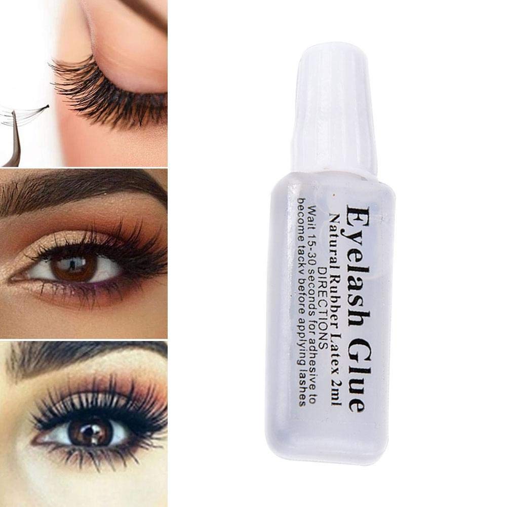 Professional Waterproof False Eyelash Glue - Latex Free, Strong Hold Adhesive for Strip Lashes | Perfect for Daily Makeup, Special Occasions & Sensitive Eyes