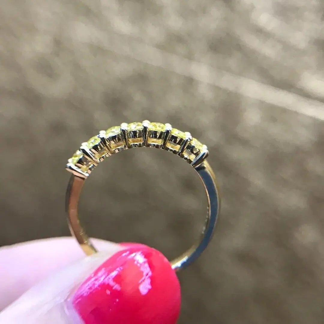 18K Gold Natural Diamond Ring for Women - Elegant Gemstone Engagement & Wedding Band - Classic Trendy Fine Jewelry for Party, Anniversary & Special Occasions - 2023 New Collection