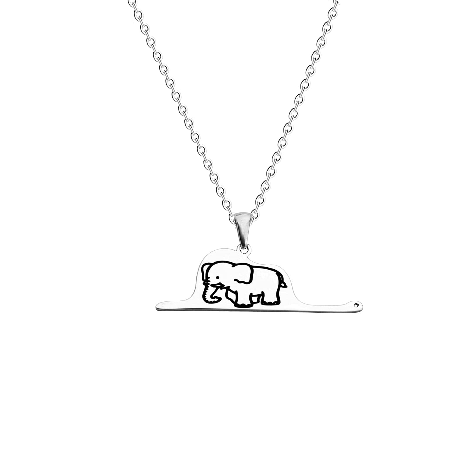 Prince Inspired Elephant Necklace - Elegant Hat or Boa Jewelry for Women | Perfect for Parties, Weddings & Special Occasions