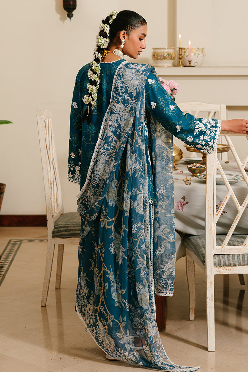 ICE BLOOM 3-Piece Embroidered Lawn Suit for Women - Floral Summer Outfit for Casual Wear & Special Occasions