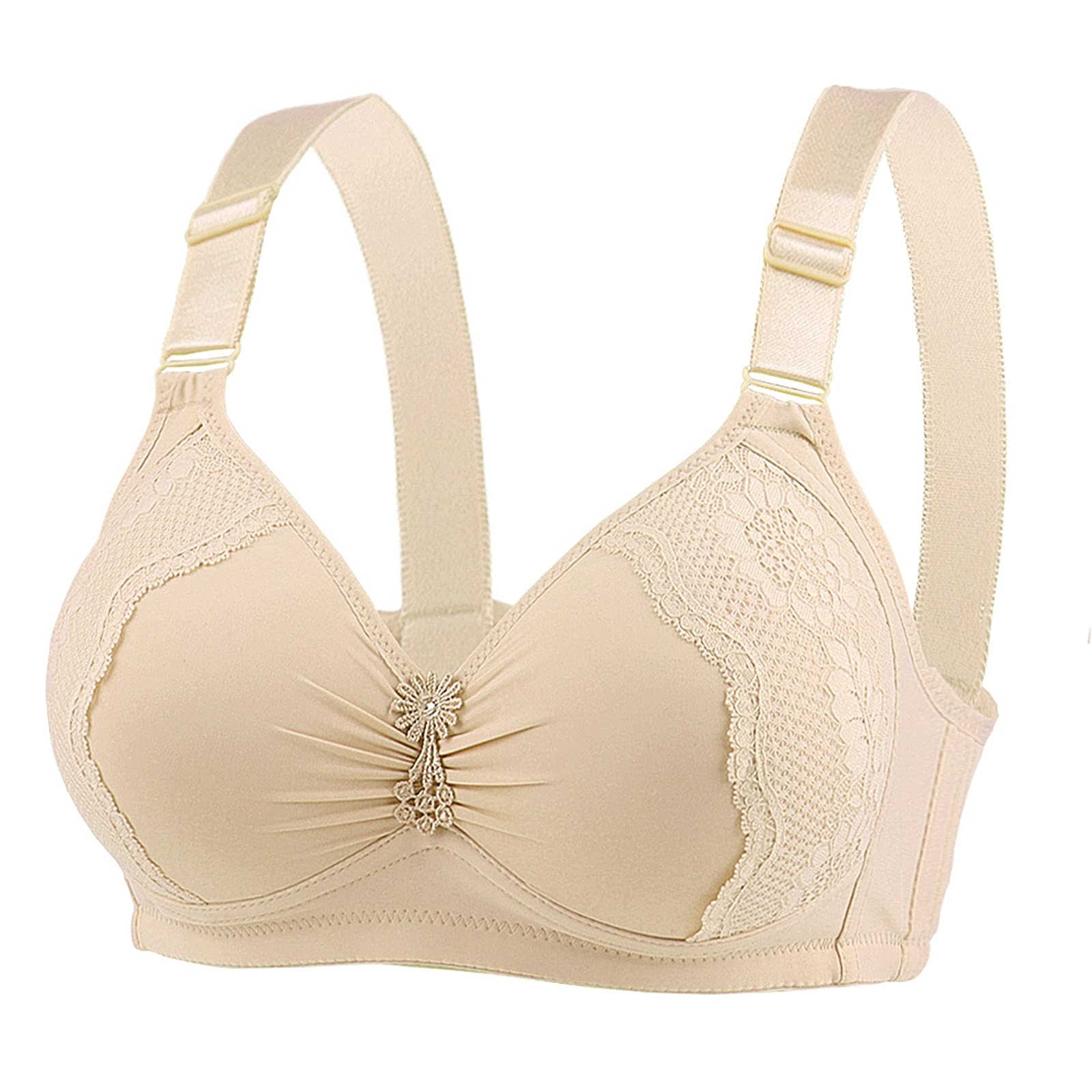 Women's Adjustable Sports Bras - Thin Plus Size Fitness Bras with Gathered Support for Running, Yoga & Workouts