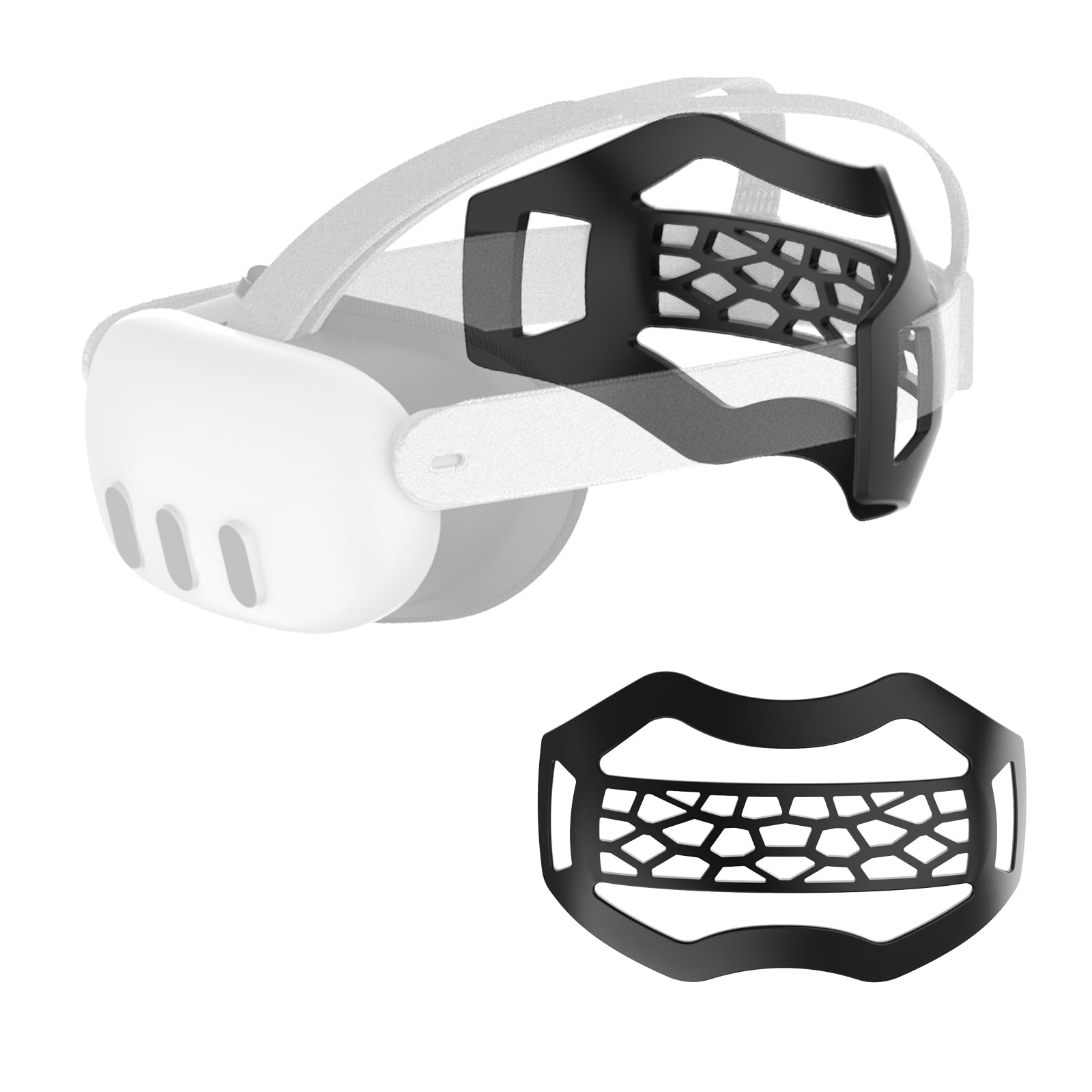APEXINNO VR Head Strap Pad for Meta Quest 3/Quest 3S/Oculus 2 - Comfortable TPU Elite Strap Cushion & Head Bracket Accessories | Perfect for VR Gaming, Movies & Extended Play Sessions