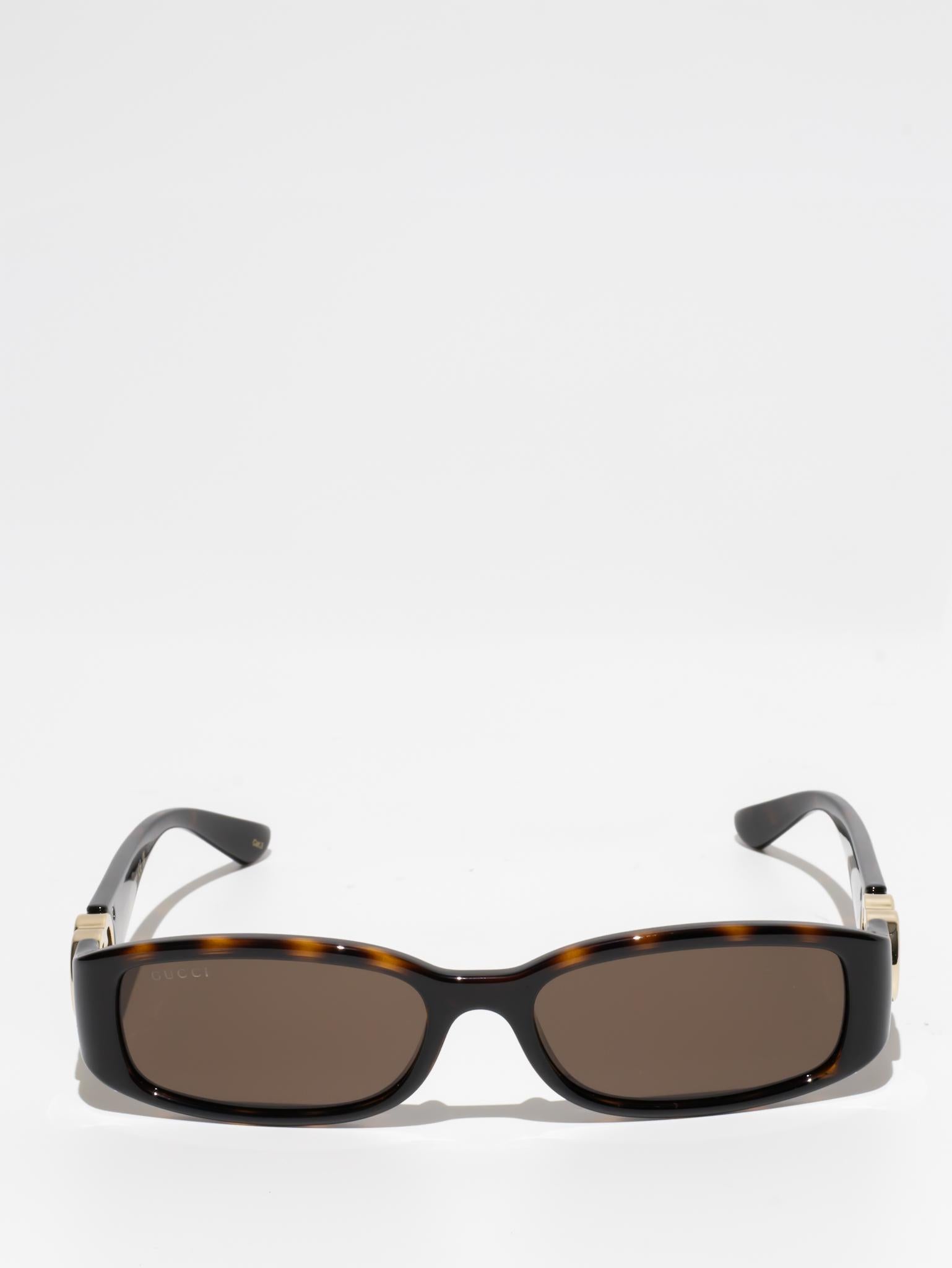 GUCCI GG1661S 002 Tortoise Sunglasses for Women - Classic Designer Shades for Beach, Driving & Outdoor Fashion