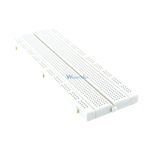 830-Point Solderless Breadboard - MB-102 White PCB for Arduino, Raspberry Pi, ESP32 | Perfect for Prototyping, Circuit Testing & DIY Electronics Projects | Starter Kit for Beginners & Engineers