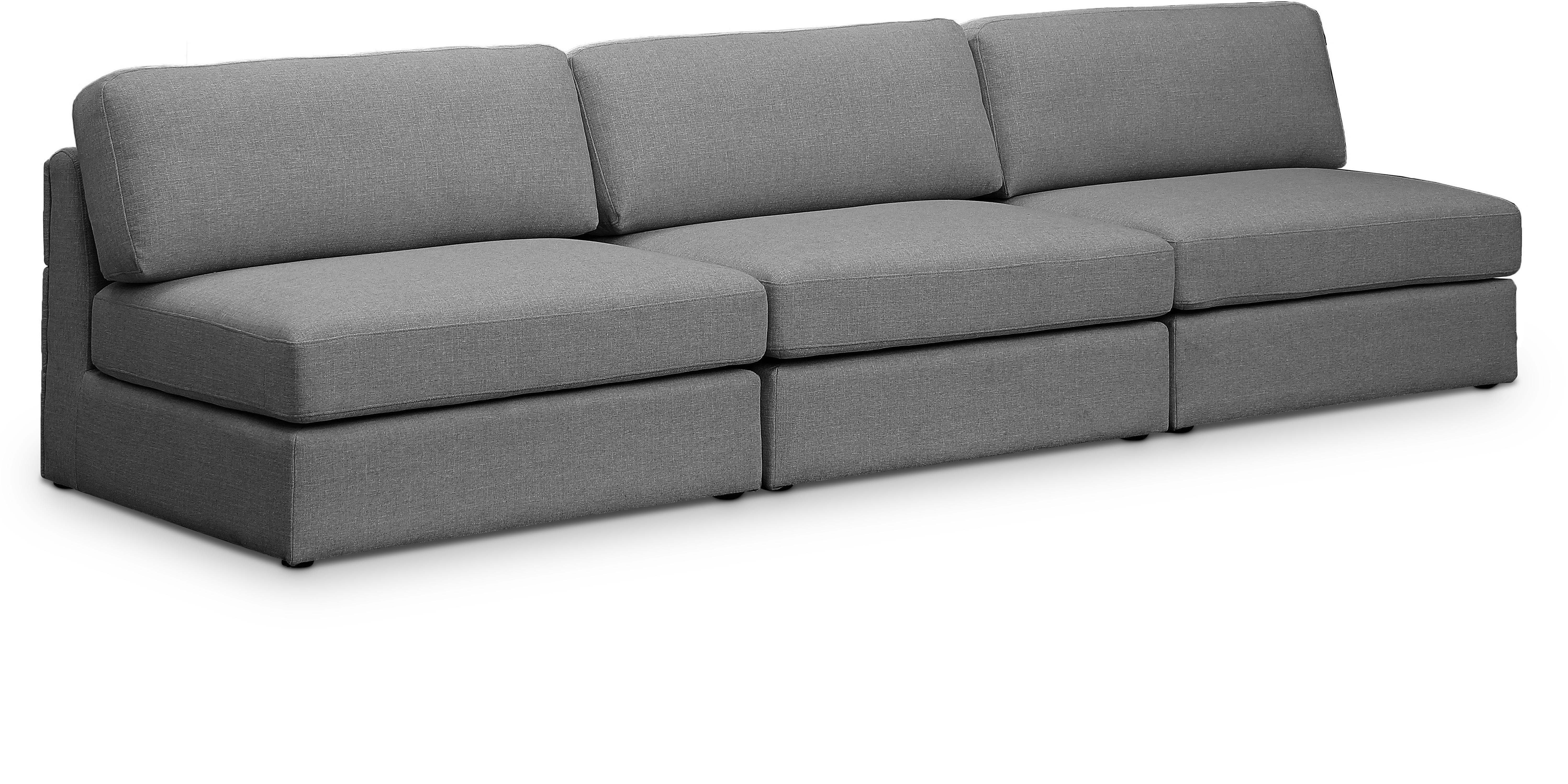 Beckham Durable Linen Textured Fabric Modular Sofa Set - Modern Sectional Couch for Living Room, Lounge & Home Theater | Comfortable & Stylish Furniture for Family Gatherings