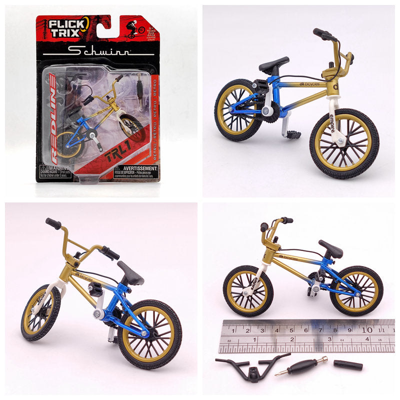 Premium Finger Bike FLICK TRIX Mini BMX Diecast Model Toy - Collectible Miniature Bicycle for Kids & Adults - Perfect for Office Desk Decor, Stress Relief, and Gift Giving
