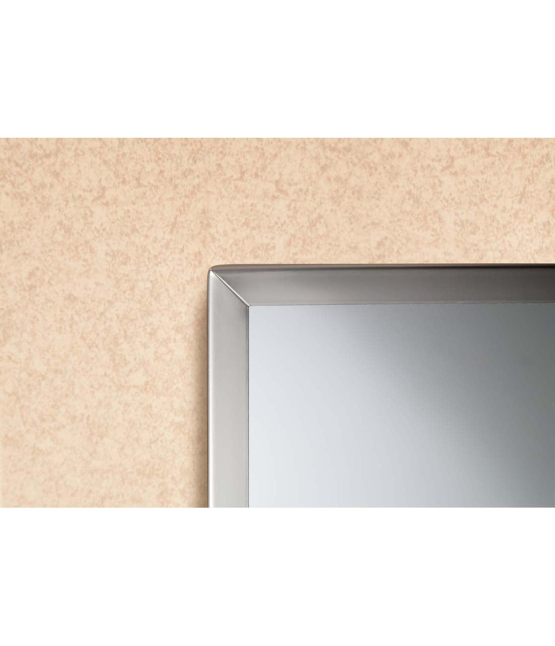 Bobrick B-165 2430 Framed Bathroom Mirror 24x30 Inches - Durable Channel Frame for Commercial & Residential Use - Perfect for Gyms, Hotels, and Restrooms