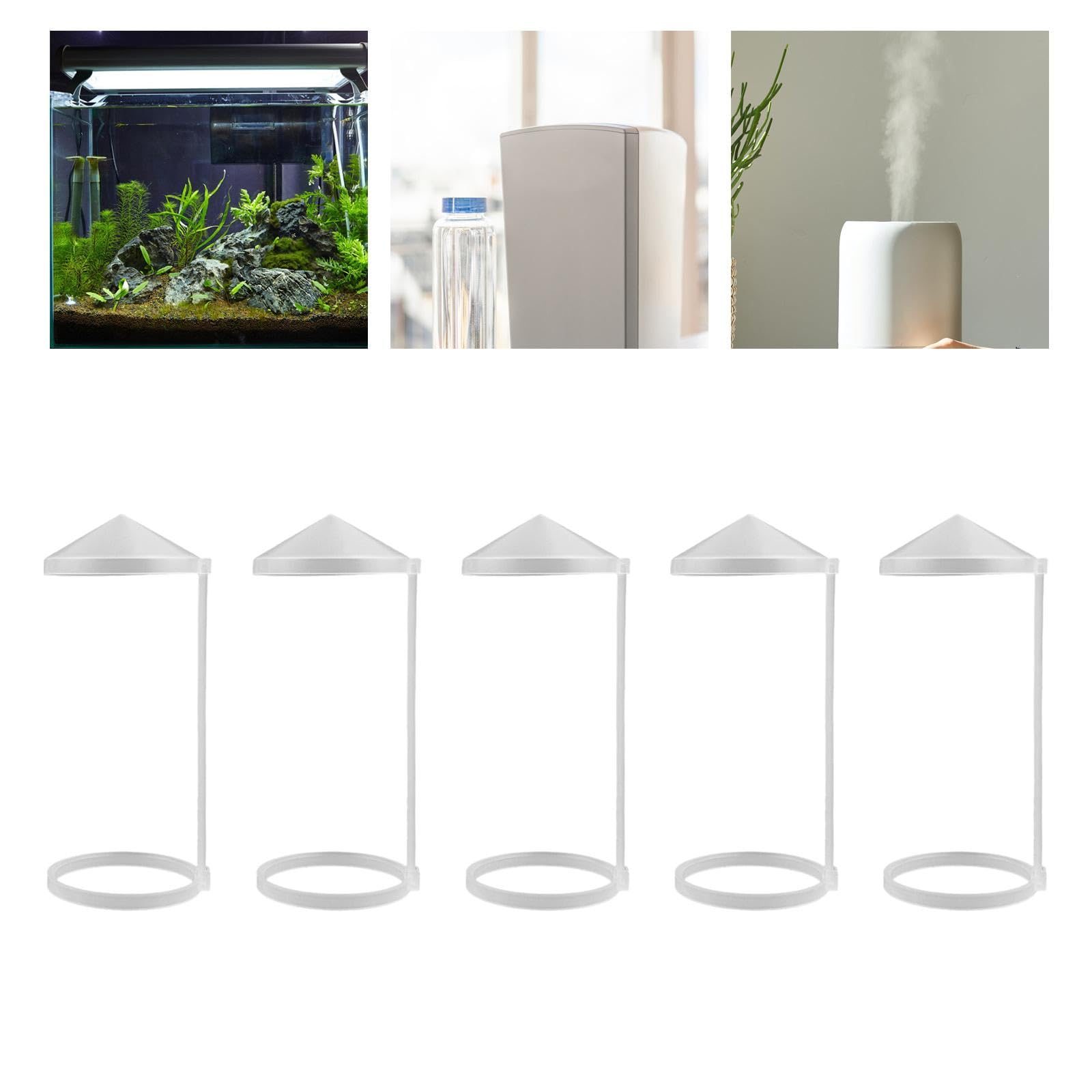 5Pcs White Pond Mist Maker Splash Guard 5.2x12.5cm for Humidifier Machine - Perfect for Water Fountains, Fish Tanks & Indoor Plant Humidifiers