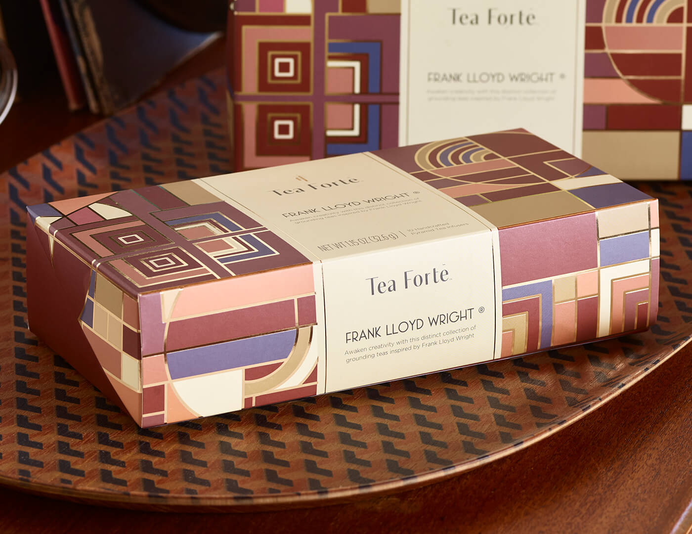 Frank Lloyd Wright Inspired Petite Presentation Box - Elegant Gift Box for Jewelry, Cards & Keepsakes - Perfect for Weddings, Anniversaries & Special Occasions