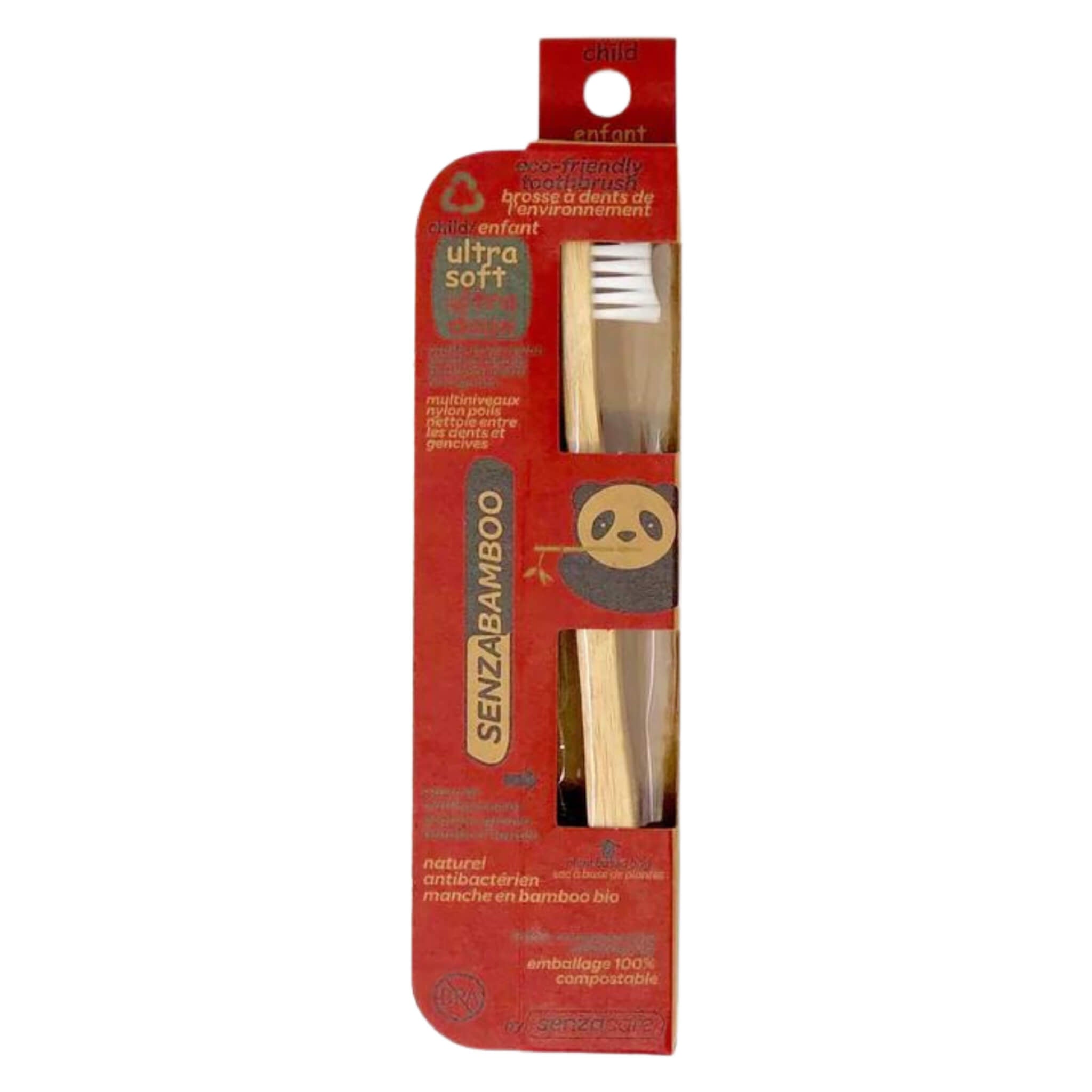 Eco-Friendly Bamboo Toothbrush for Kids - Biodegradable & Soft Bristles - Perfect for Children's Oral Care & Sustainable Bathroom Essentials