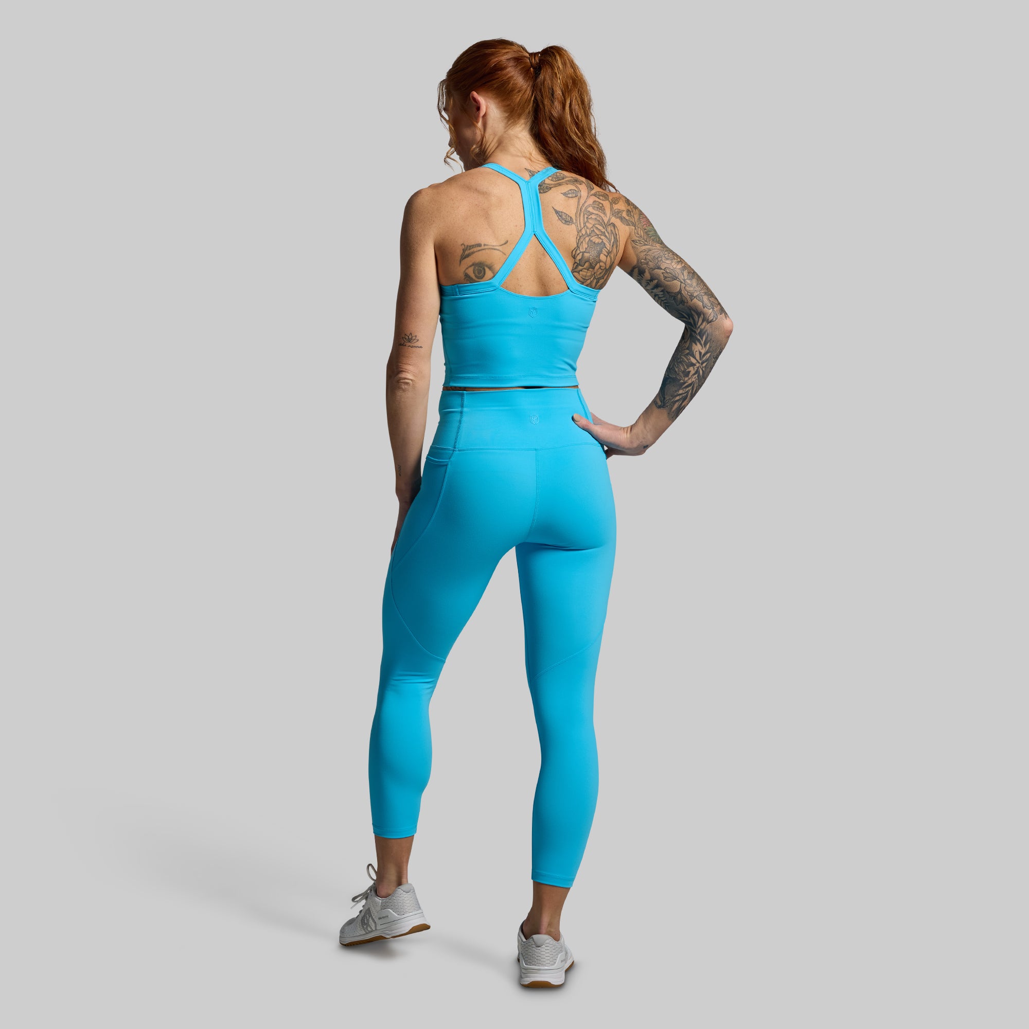 Trendy Aquarius Print Eccentric Leggings for Women - High Waist Yoga Pants for Workout, Running & Casual Wear