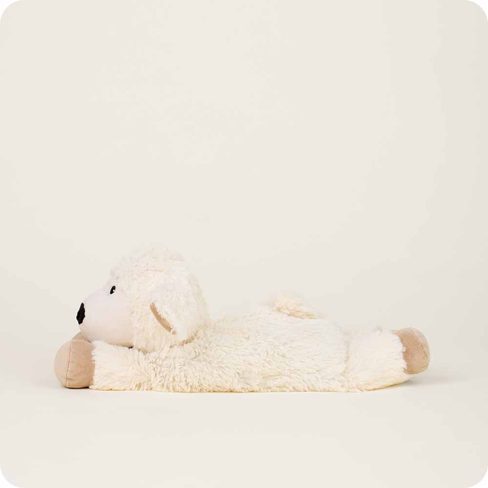 Cozy Laying Down Sheep Plush Warmies - Soft & Cuddly Stuffed Animal for Kids & Adults - Perfect for Relaxation, Stress Relief, and Bedtime Comfort