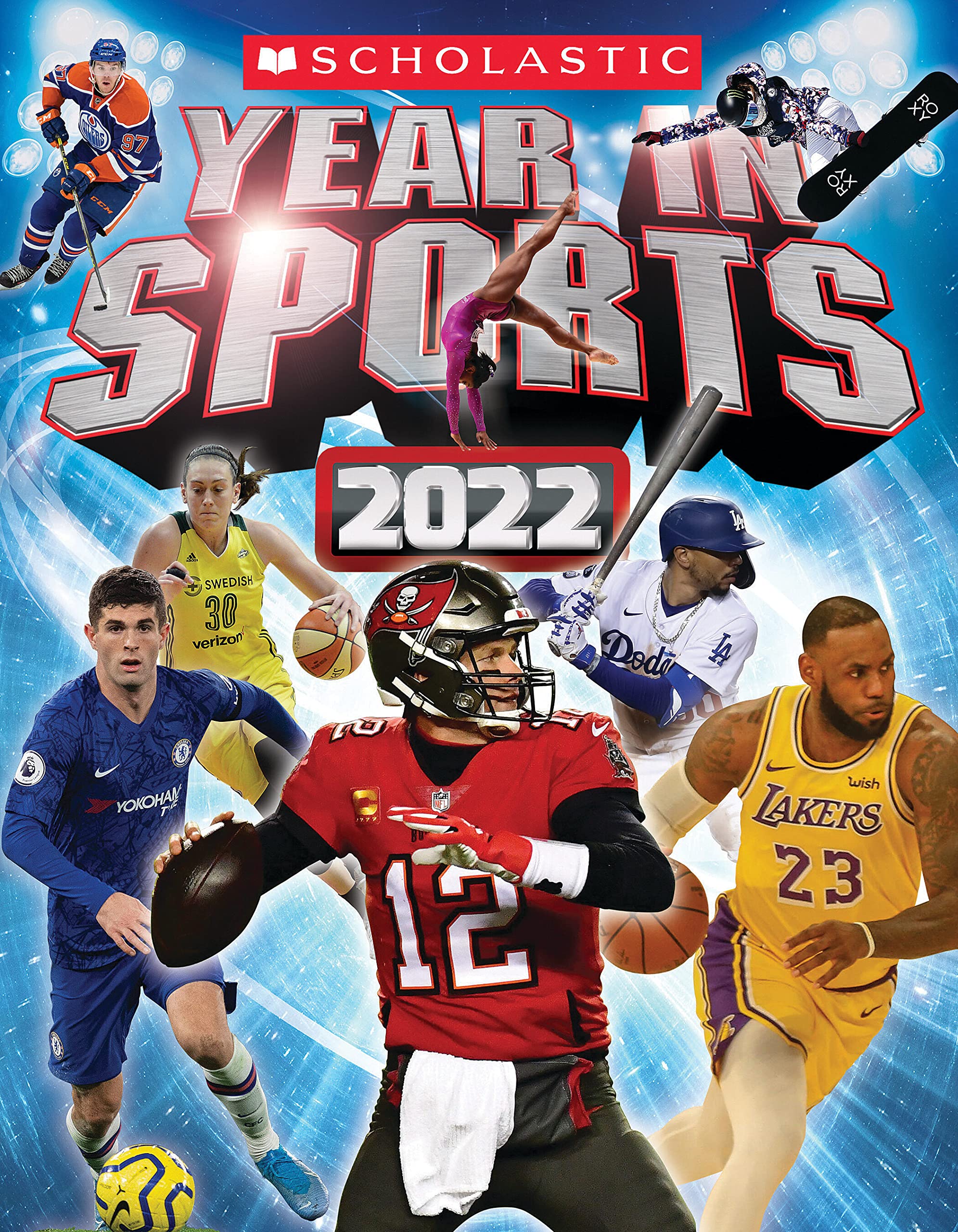 Scholastic Year in Sports 2022 Book - Latest Sports Highlights & Statistics - Perfect for Young Sports Fans & School Libraries
